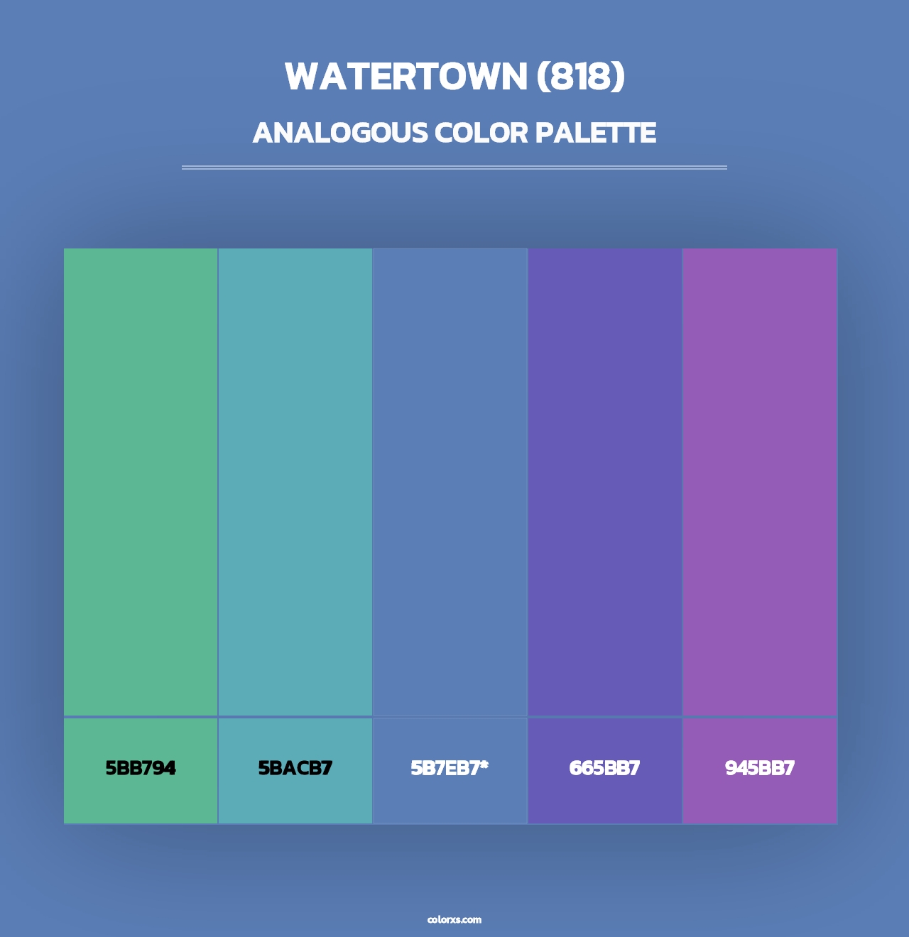 Watertown (818) - Analogous Color Palette