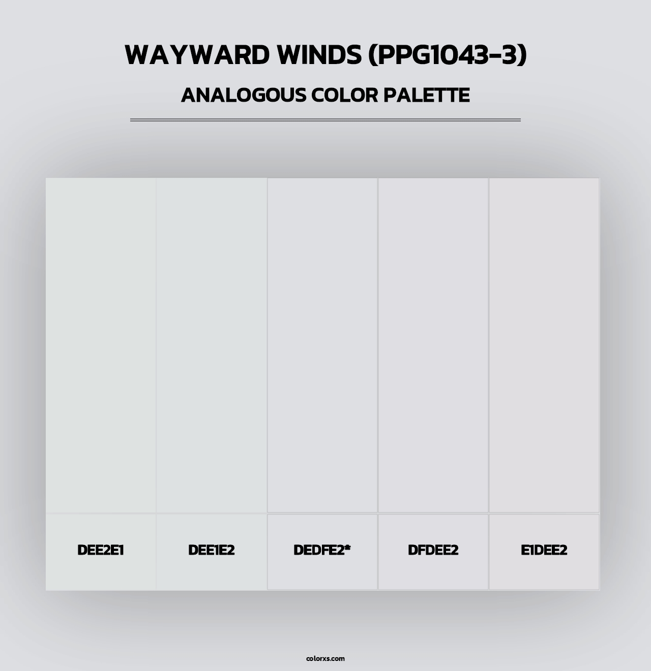 Wayward Winds (PPG1043-3) - Analogous Color Palette