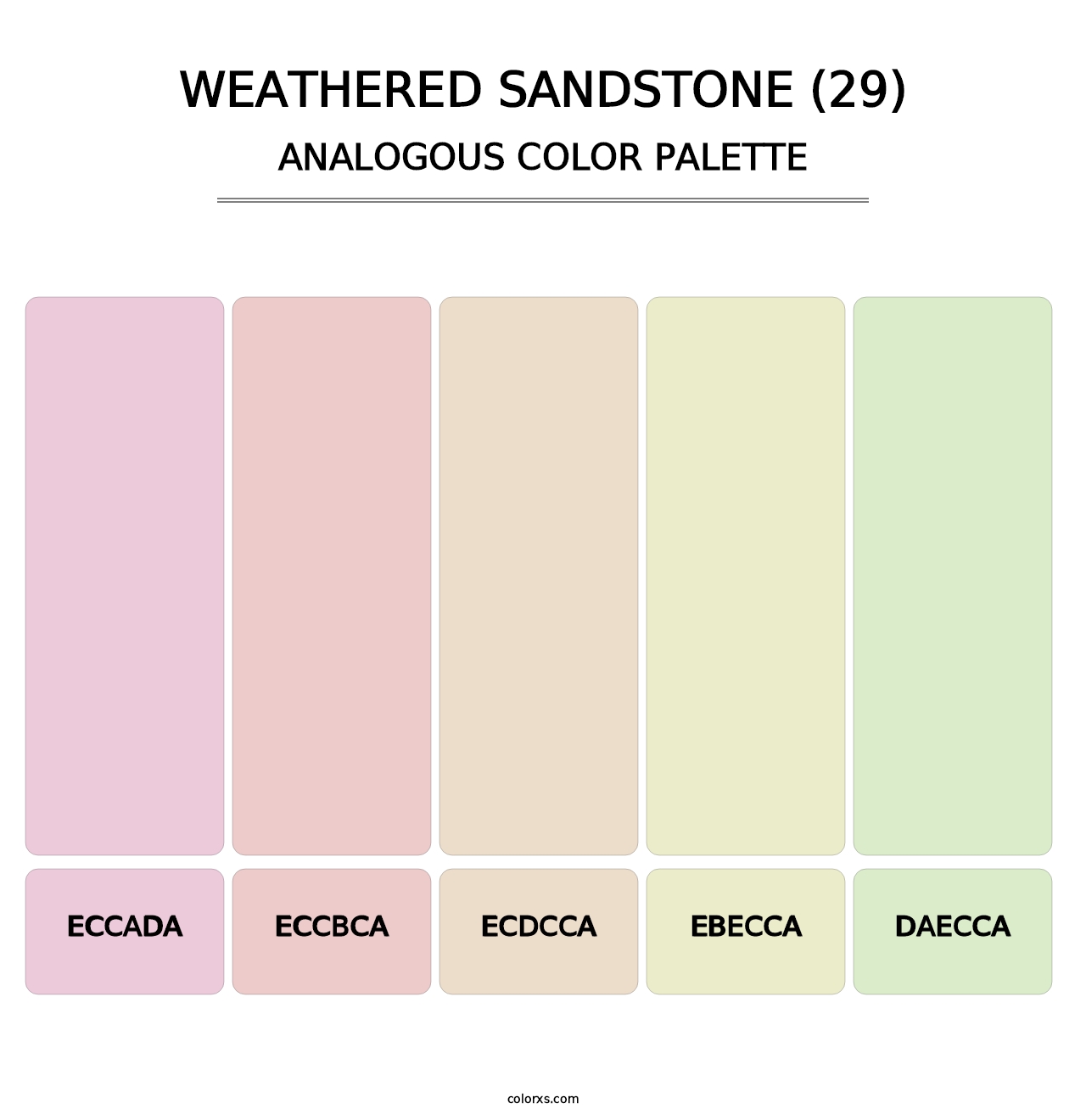 Weathered Sandstone (29) - Analogous Color Palette