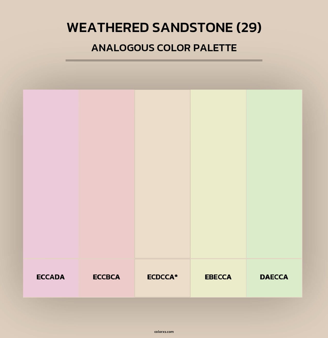 Weathered Sandstone (29) - Analogous Color Palette