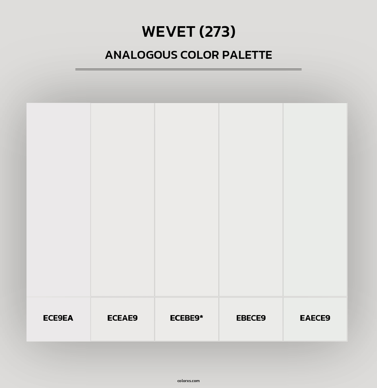 Wevet (273) - Analogous Color Palette
