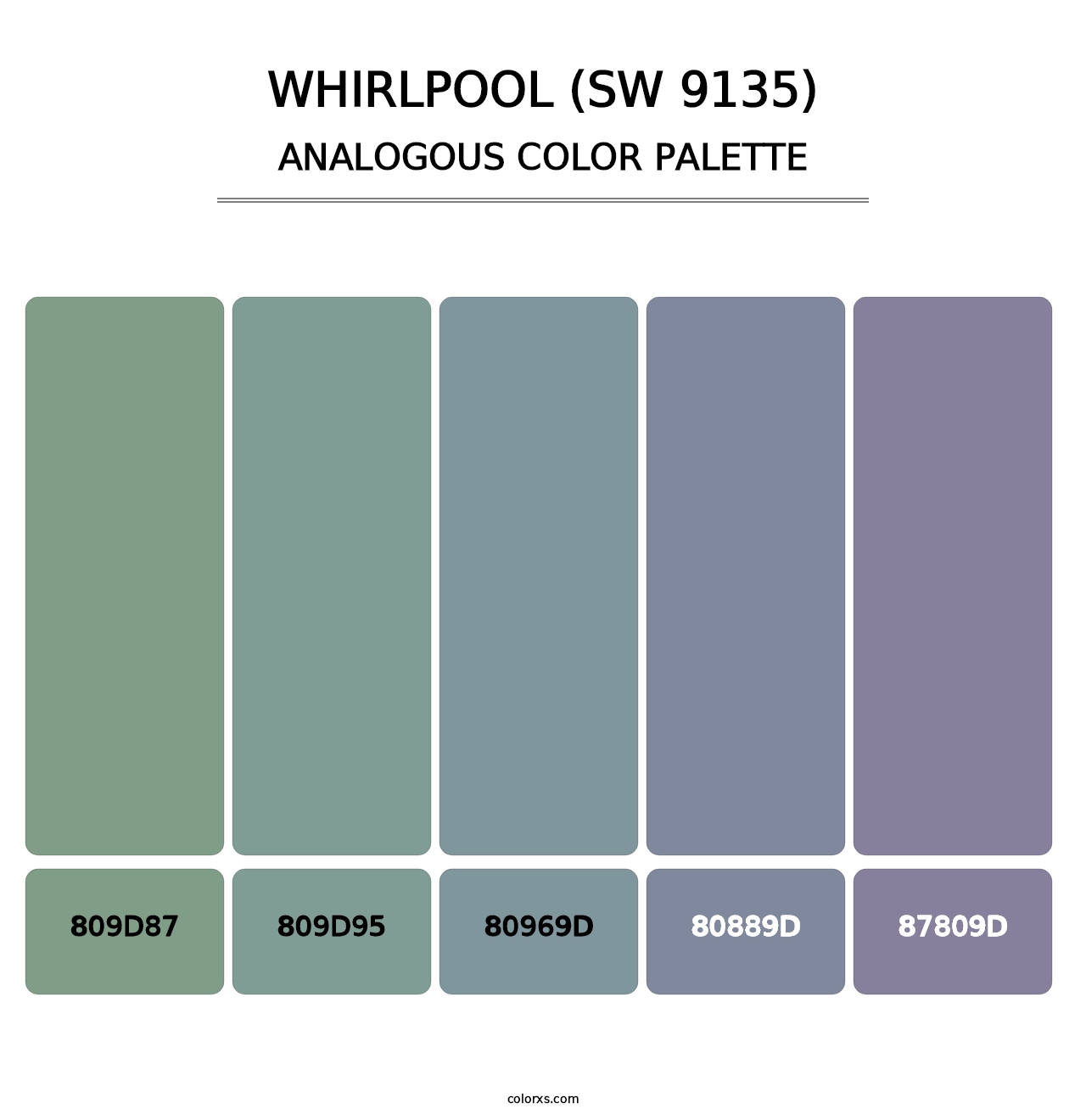 Whirlpool (SW 9135) - Analogous Color Palette
