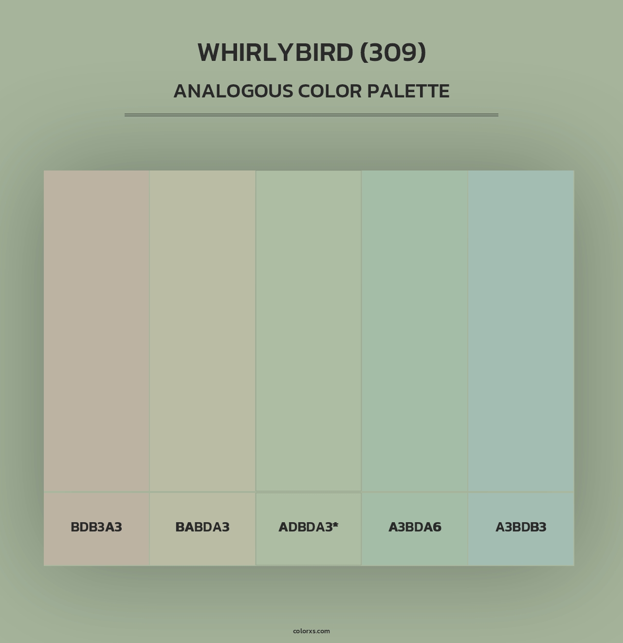 Whirlybird (309) - Analogous Color Palette