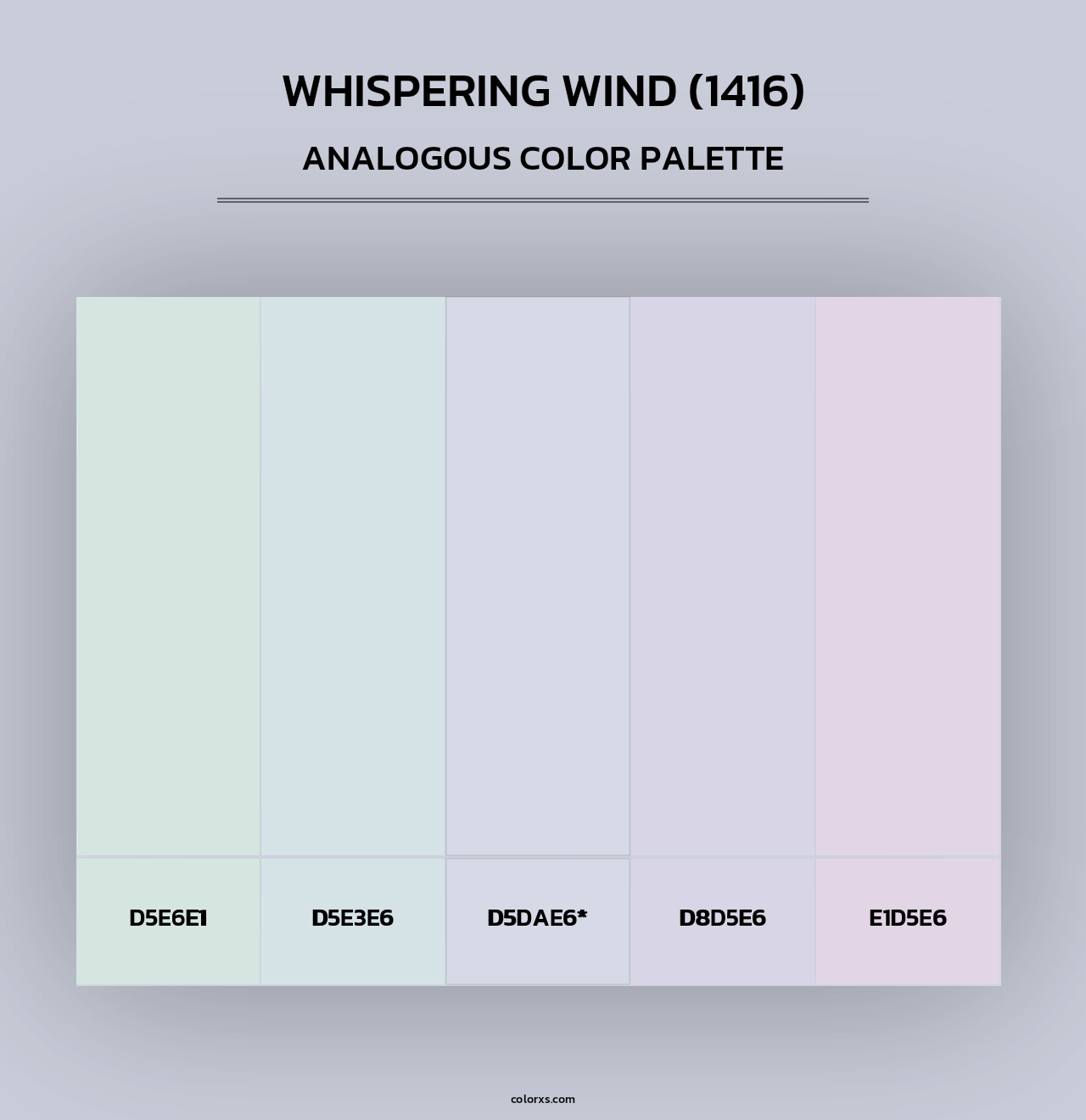 Whispering Wind (1416) - Analogous Color Palette