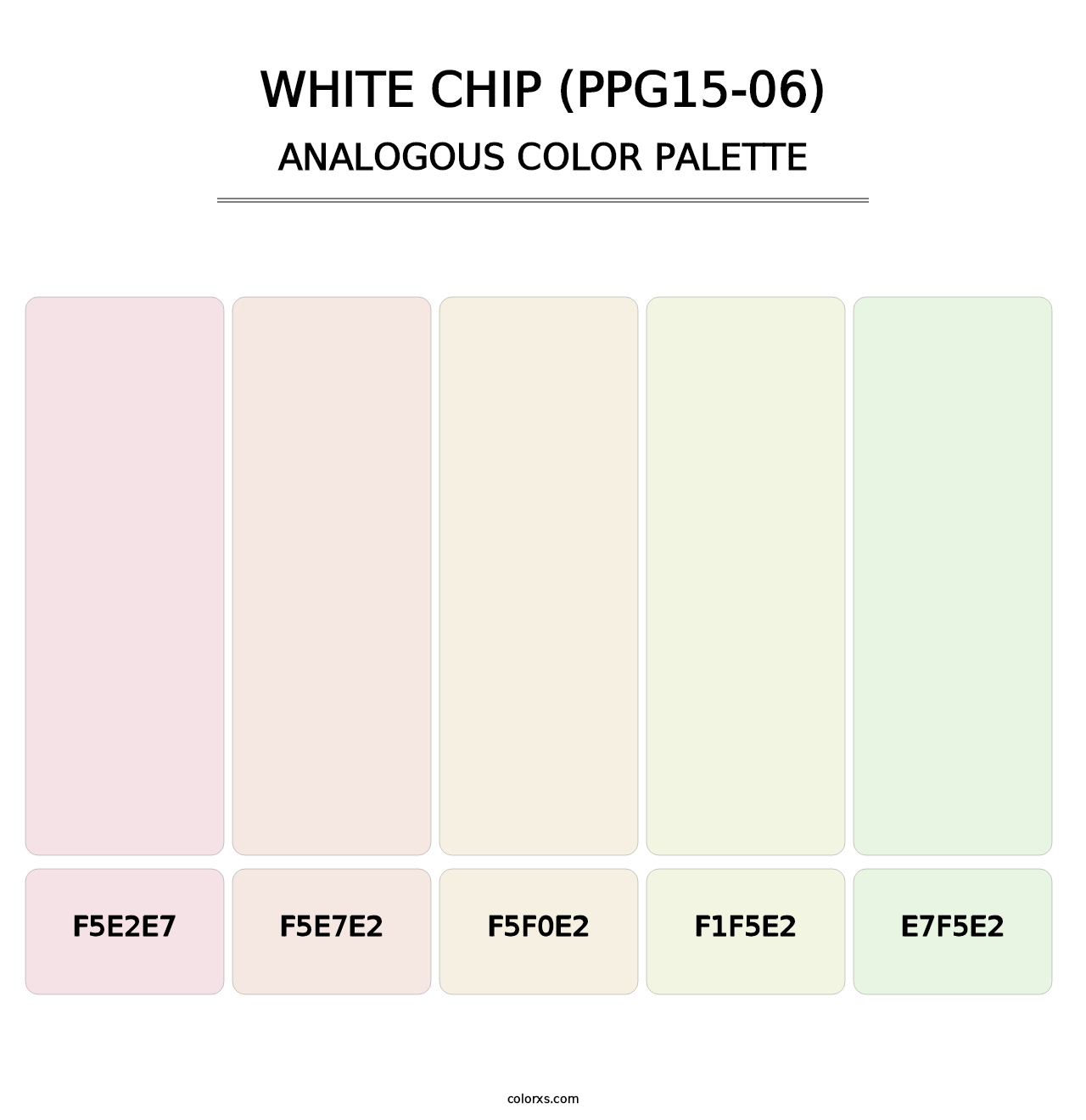 White Chip (PPG15-06) - Analogous Color Palette