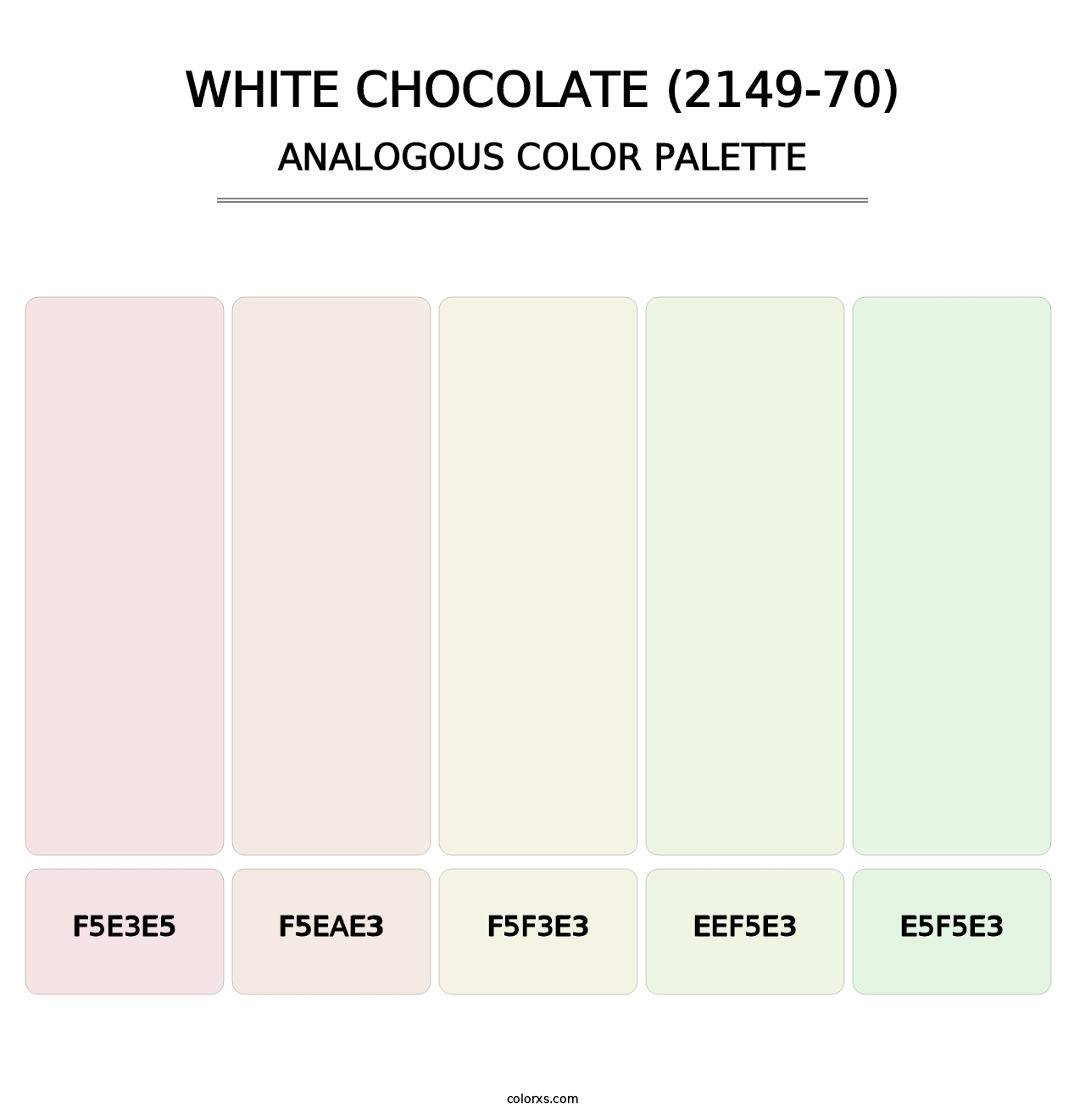 White Chocolate (2149-70) - Analogous Color Palette