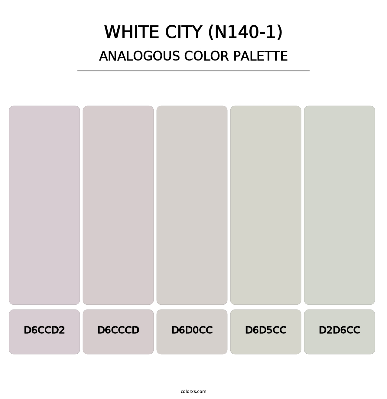 White City (N140-1) - Analogous Color Palette