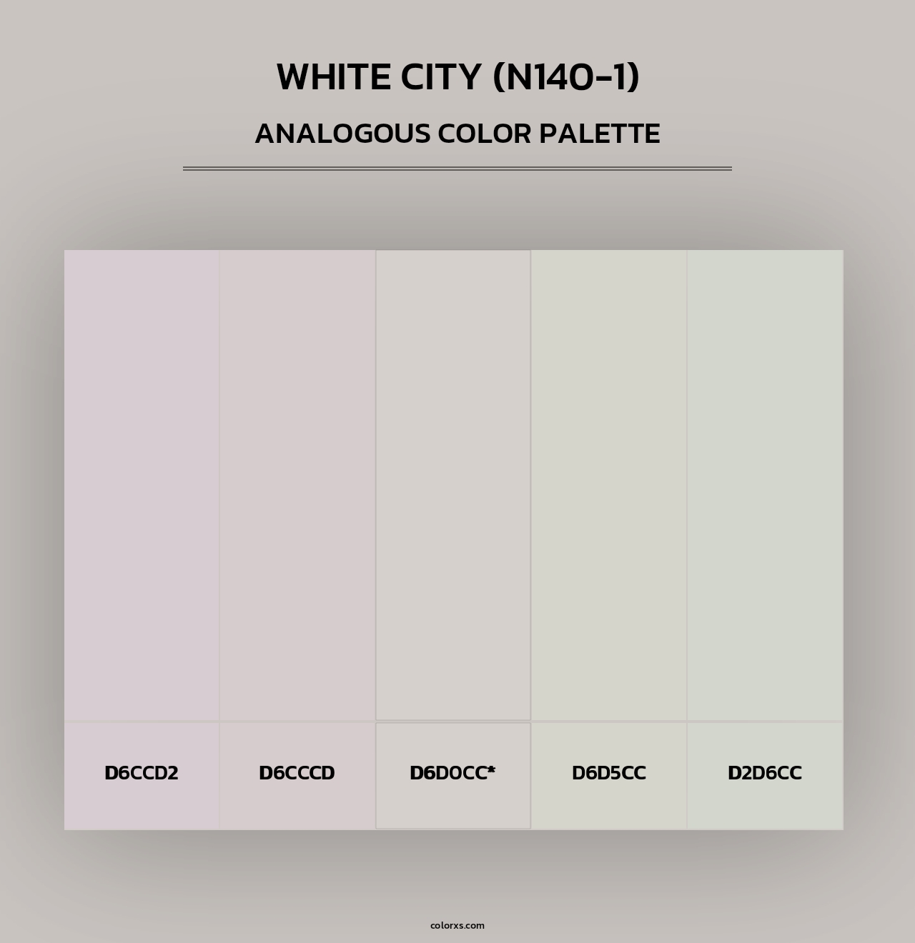 White City (N140-1) - Analogous Color Palette