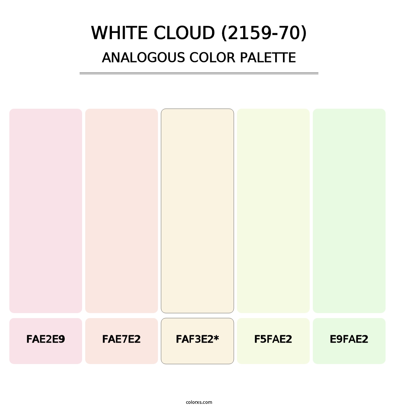 White Cloud (2159-70) - Analogous Color Palette
