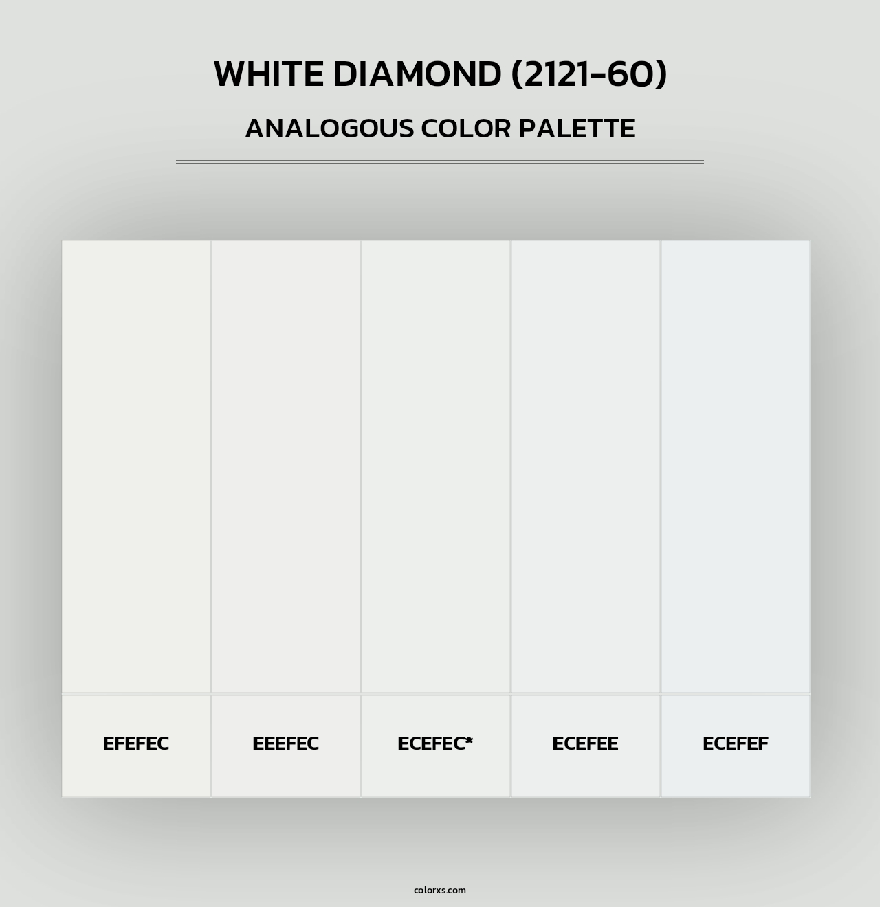 White Diamond (2121-60) - Analogous Color Palette