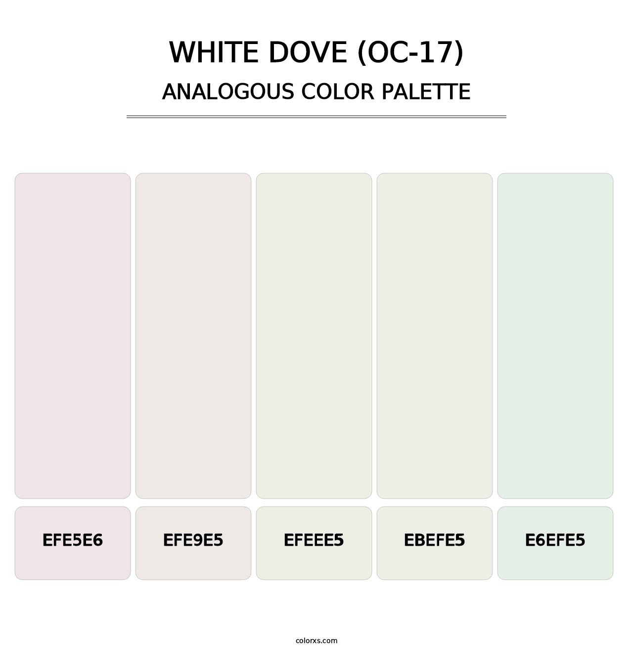 White Dove (OC-17) - Analogous Color Palette
