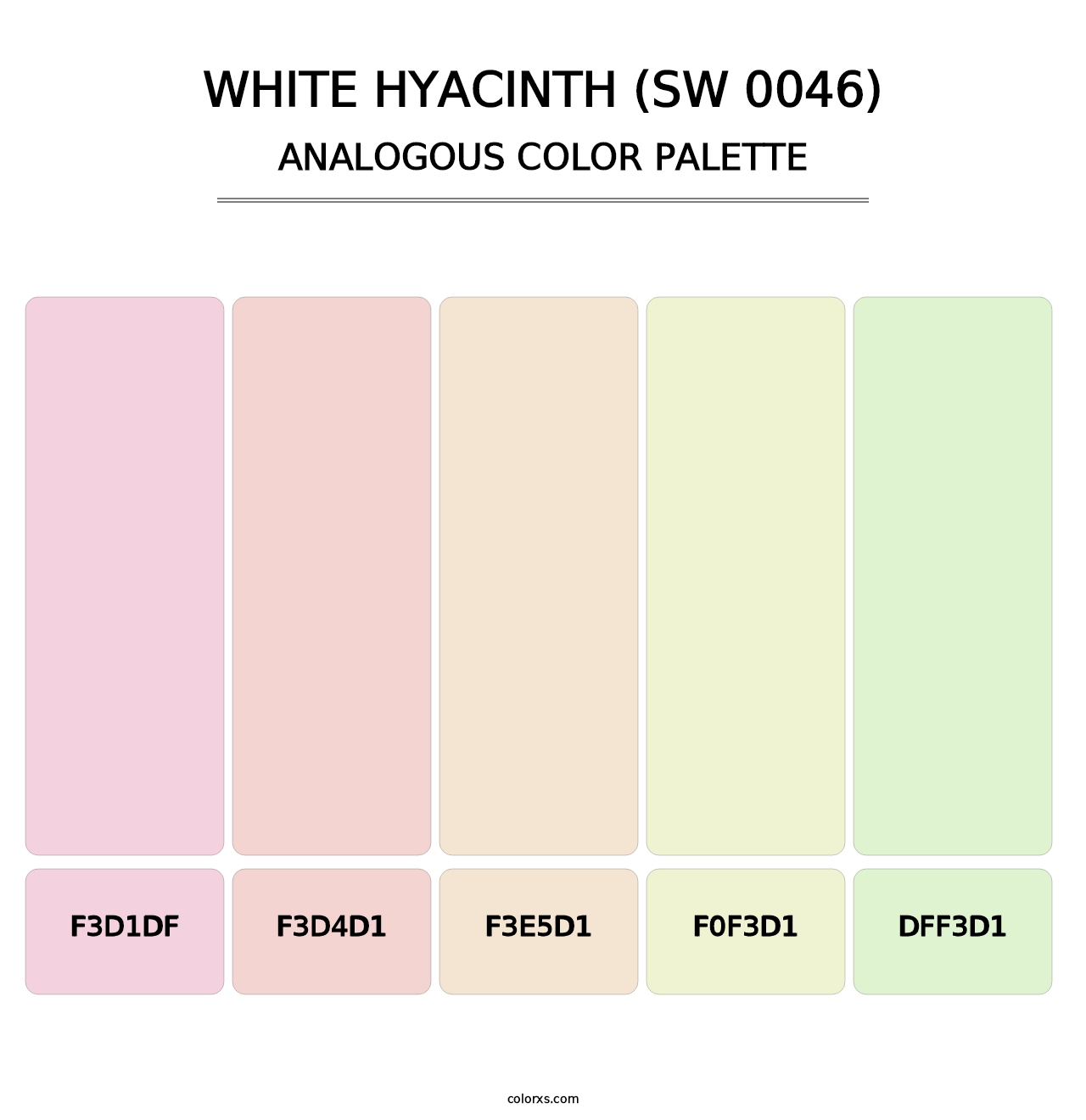 White Hyacinth (SW 0046) - Analogous Color Palette