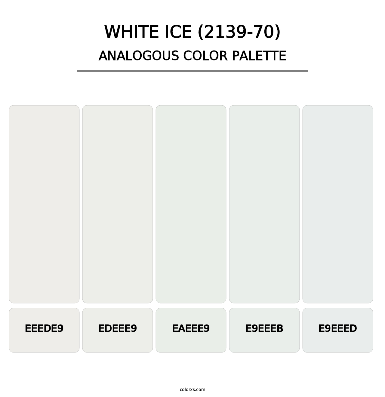 White Ice (2139-70) - Analogous Color Palette