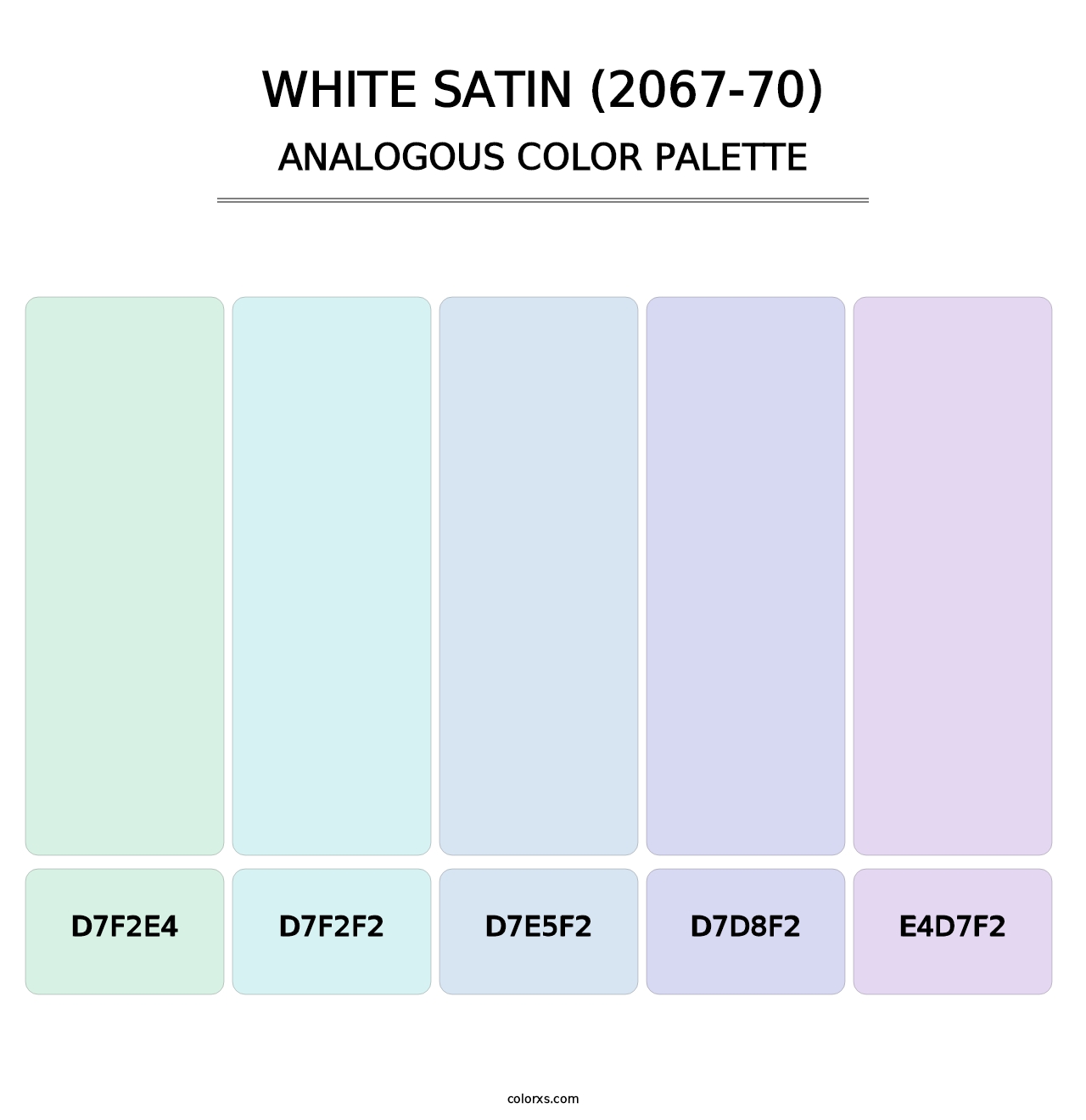 White Satin (2067-70) - Analogous Color Palette