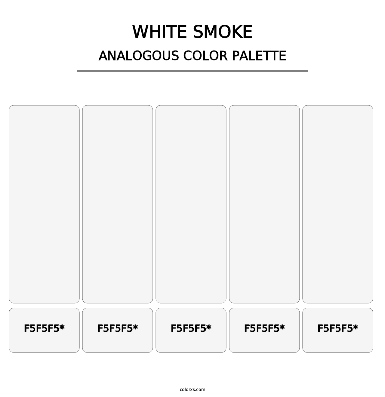 White Smoke - Analogous Color Palette