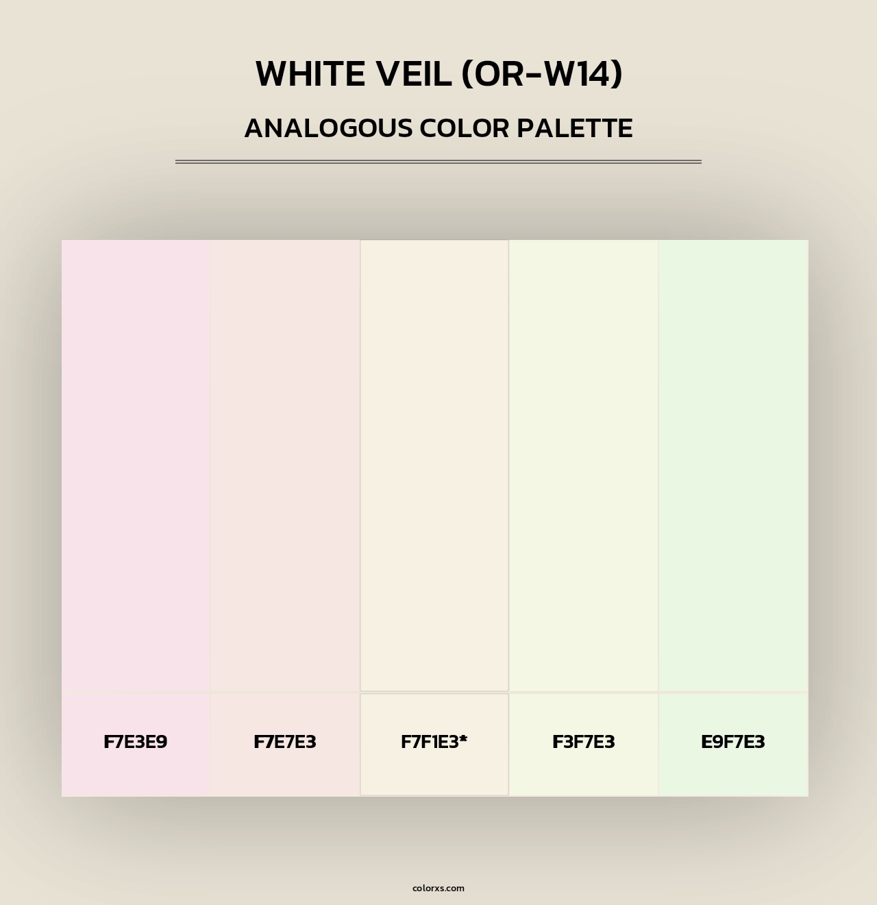 White Veil (OR-W14) - Analogous Color Palette
