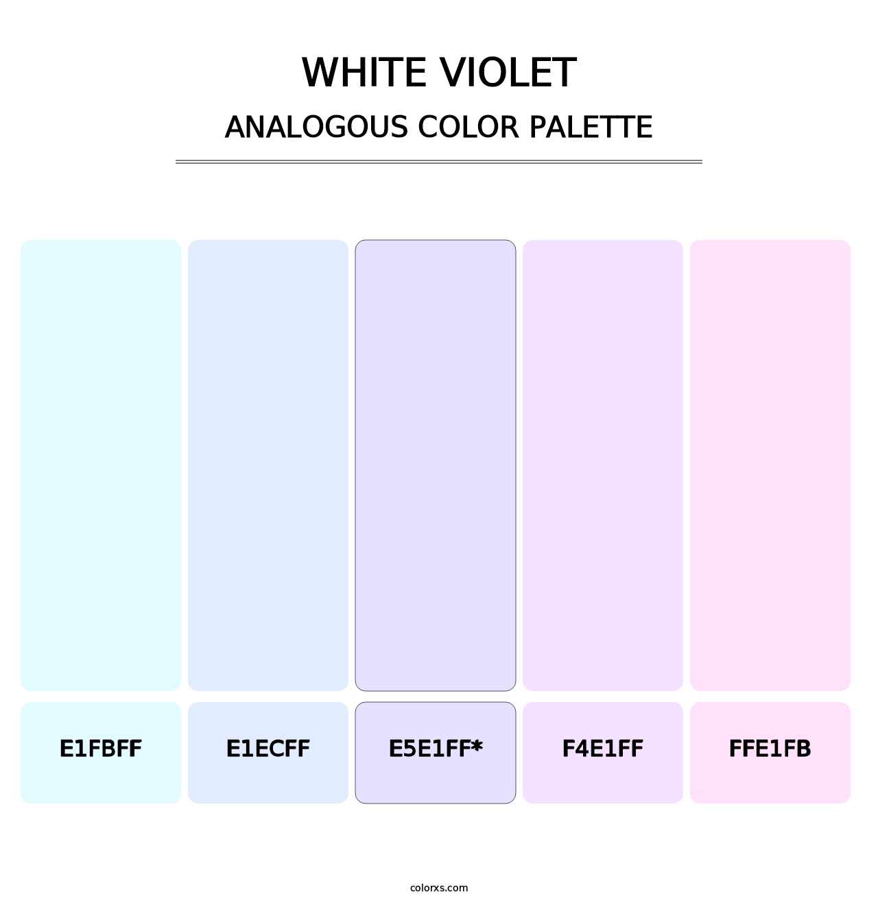 White Violet - Analogous Color Palette