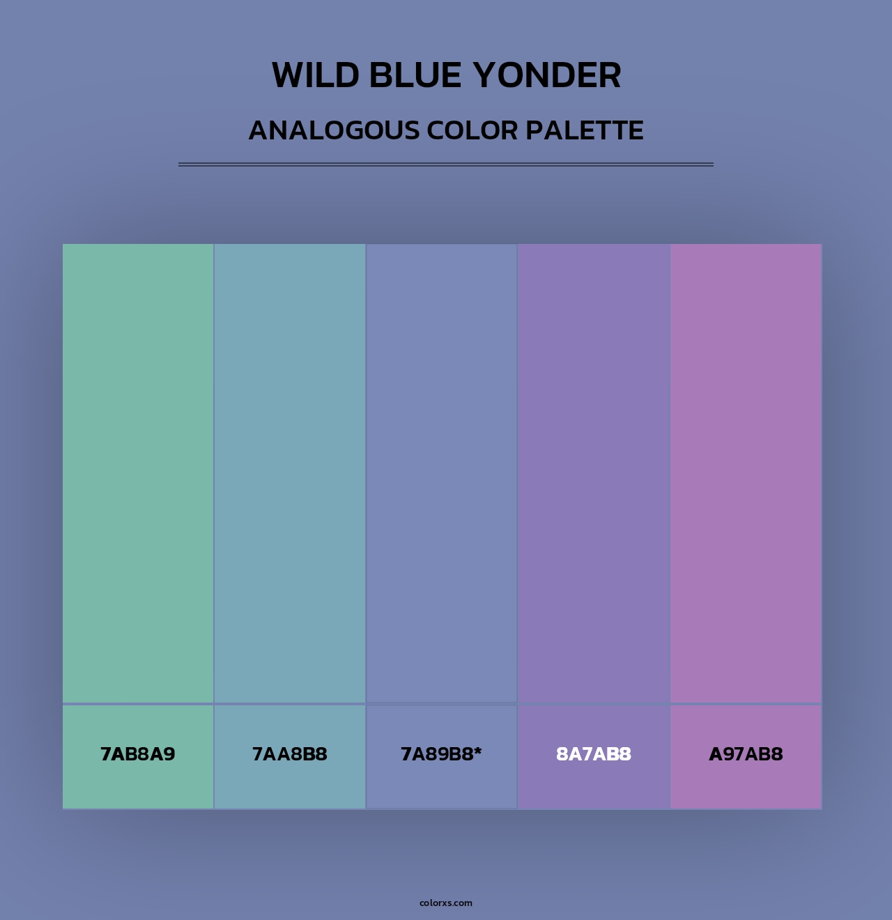 Wild Blue Yonder - Analogous Color Palette