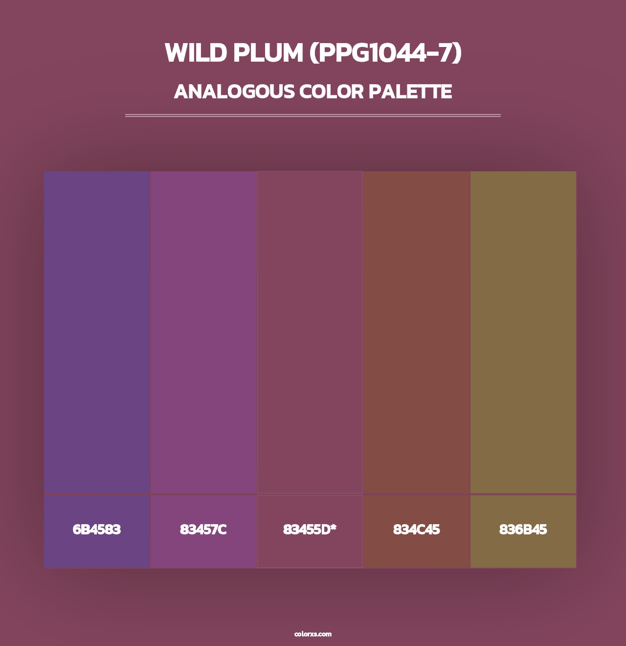 Wild Plum (PPG1044-7) - Analogous Color Palette