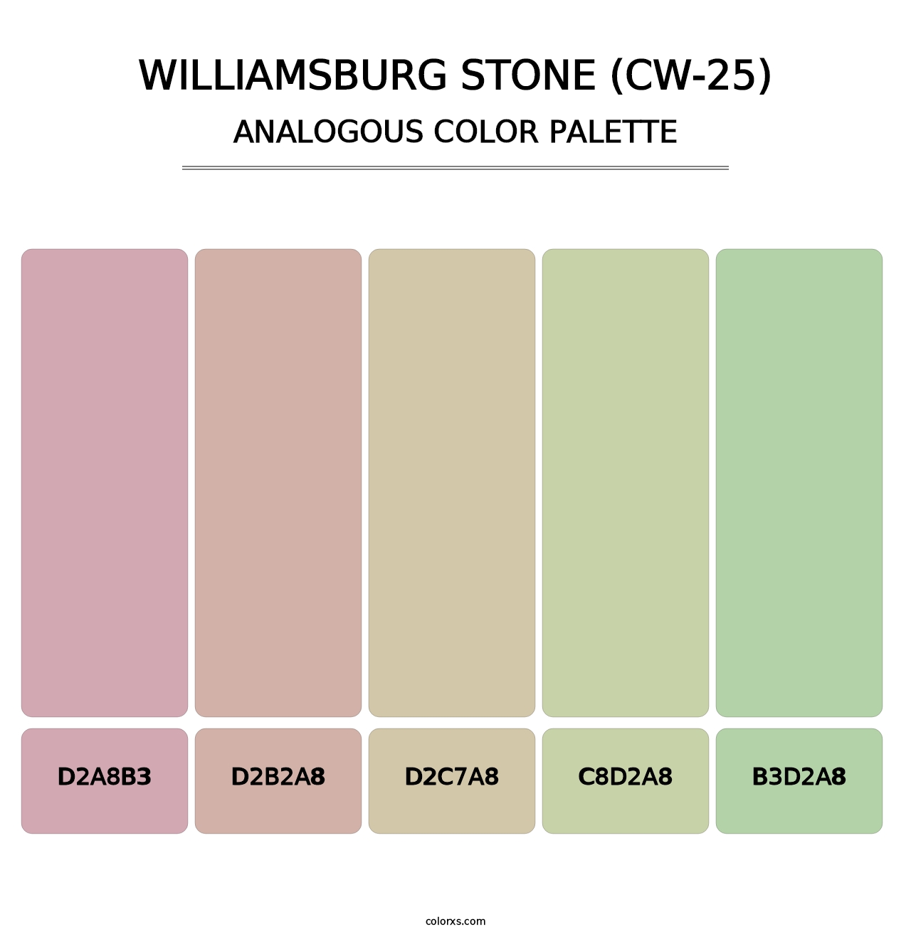 Williamsburg Stone (CW-25) - Analogous Color Palette