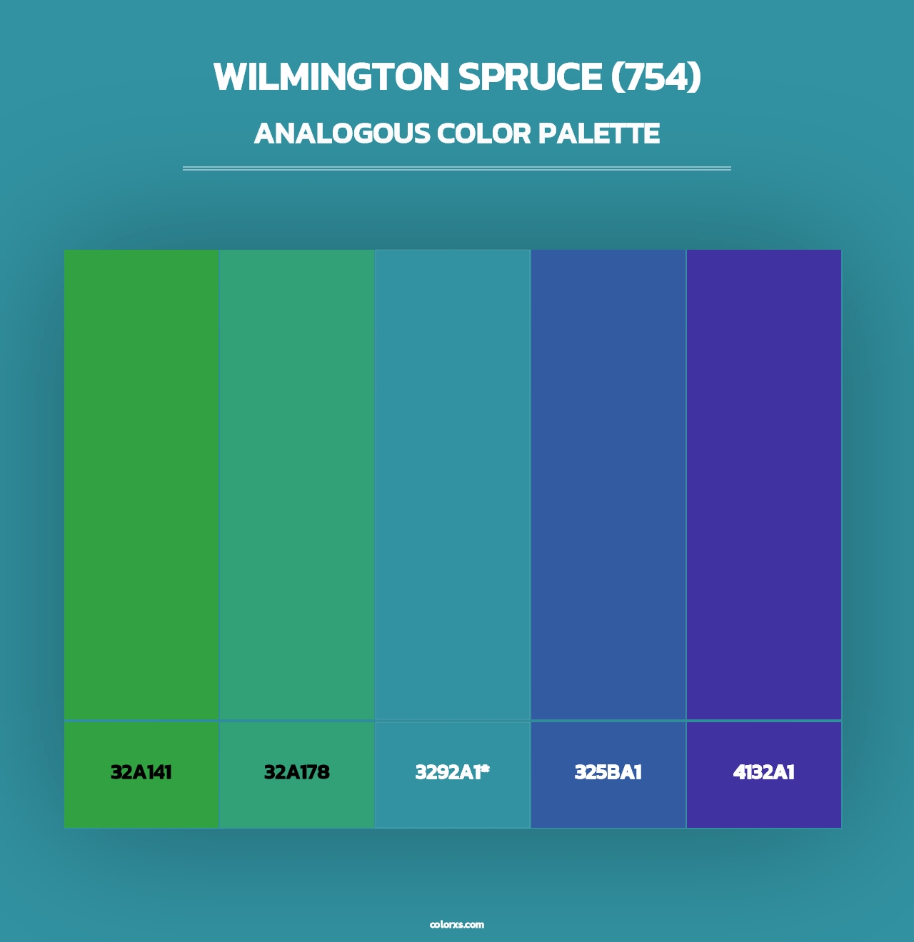 Wilmington Spruce (754) - Analogous Color Palette