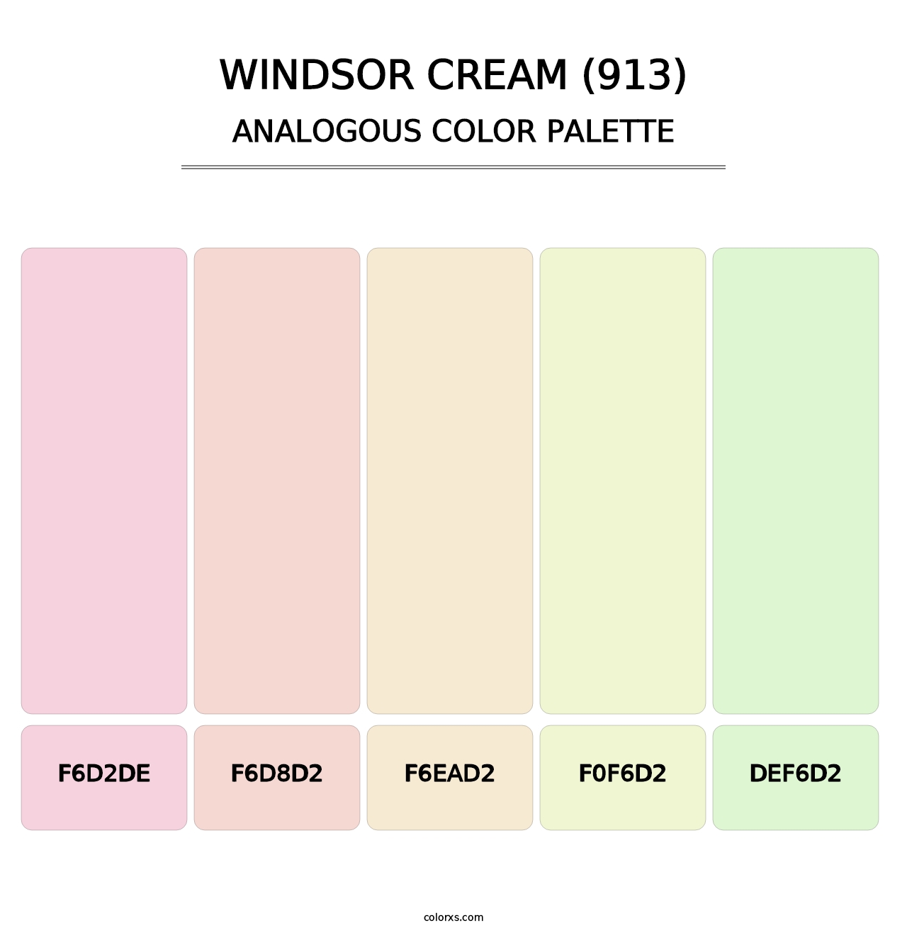 Windsor Cream (913) - Analogous Color Palette