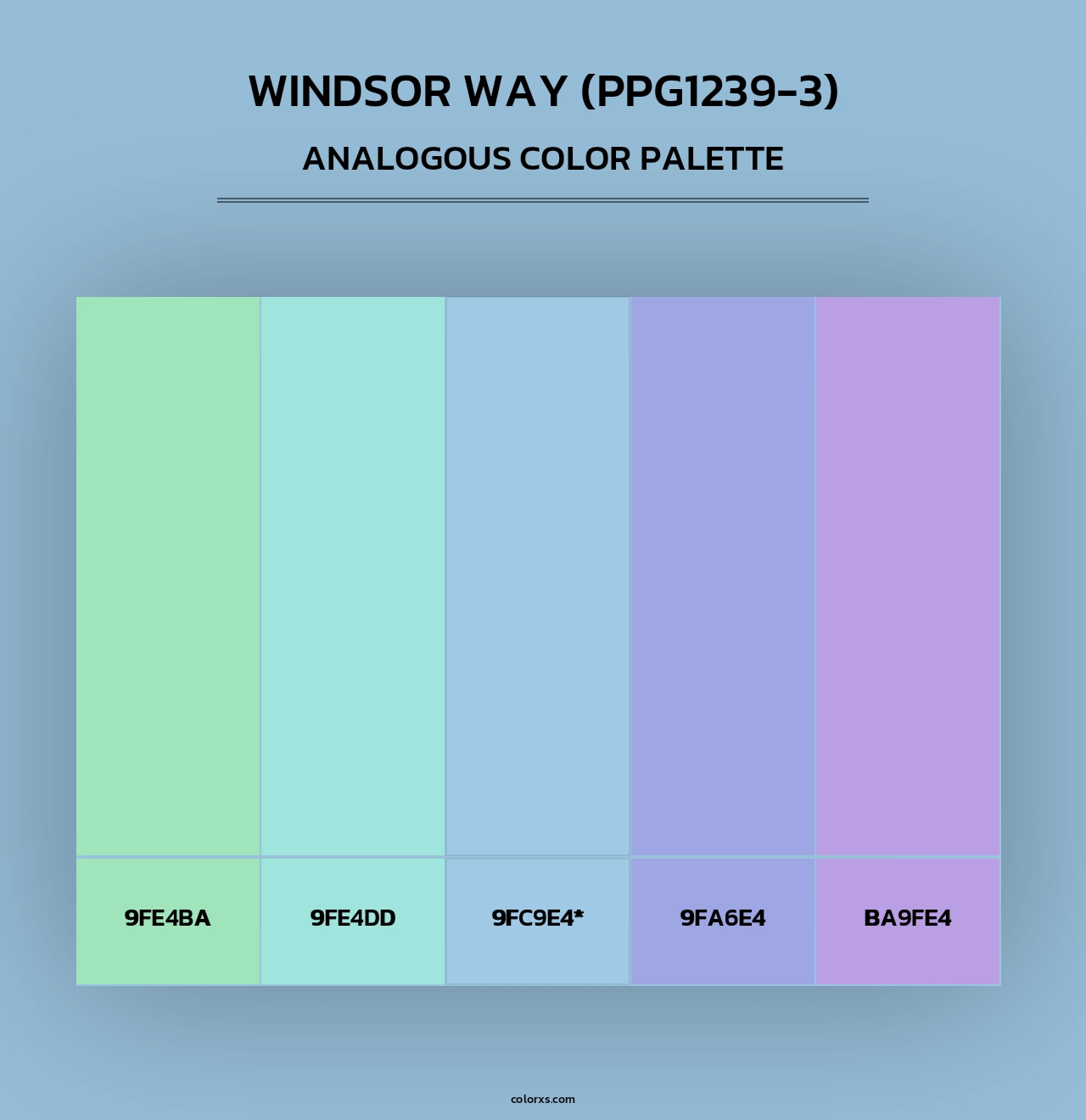 Windsor Way (PPG1239-3) - Analogous Color Palette