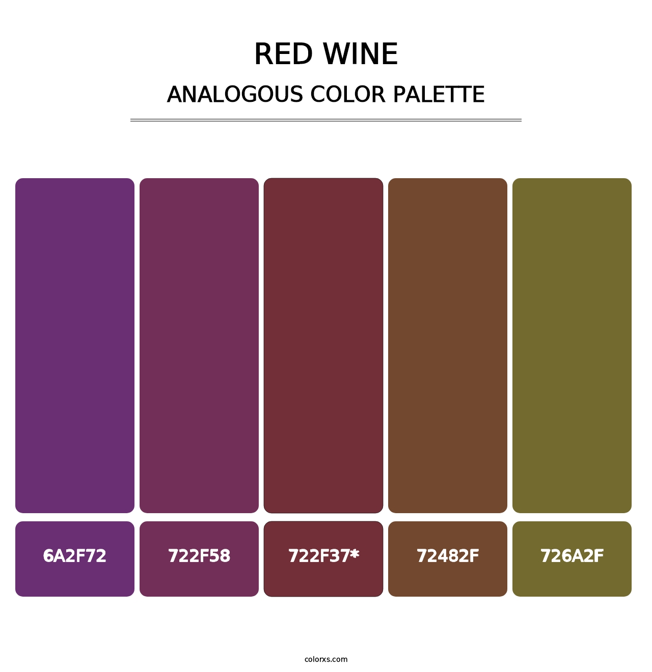Red Wine - Analogous Color Palette