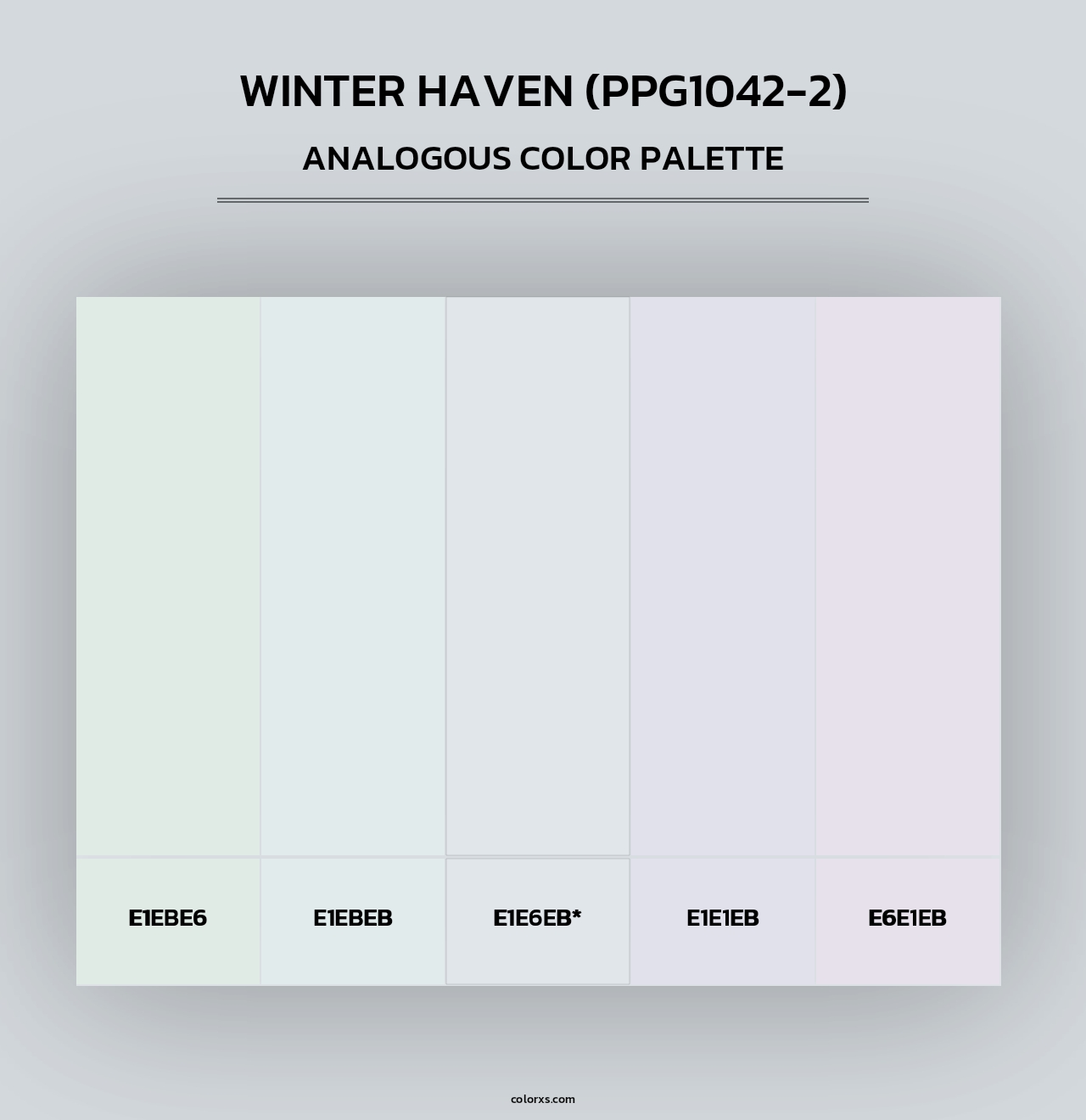 Winter Haven (PPG1042-2) - Analogous Color Palette