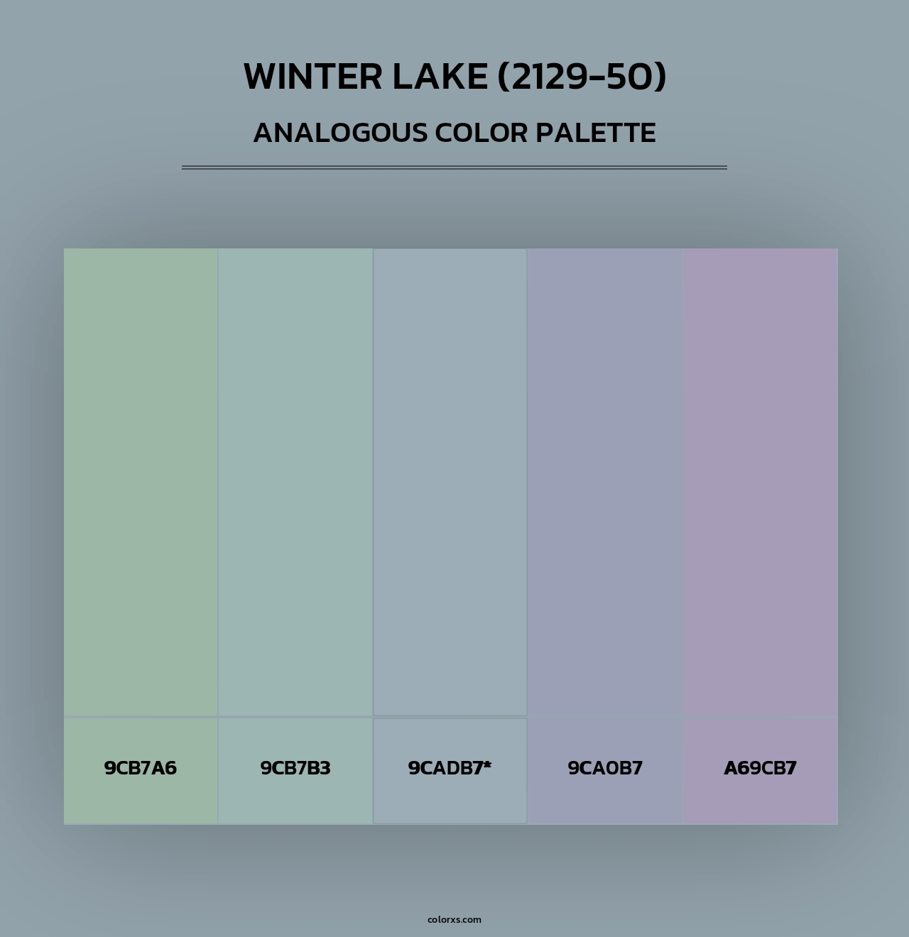 Winter Lake (2129-50) - Analogous Color Palette