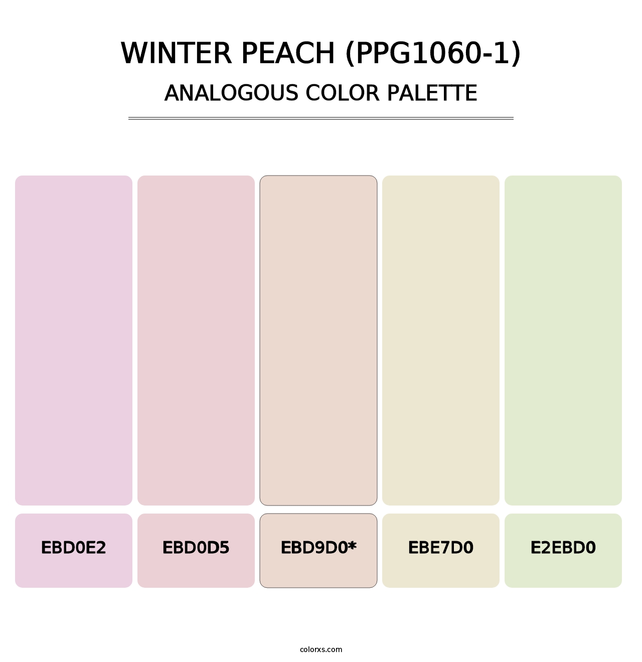 Winter Peach (PPG1060-1) - Analogous Color Palette