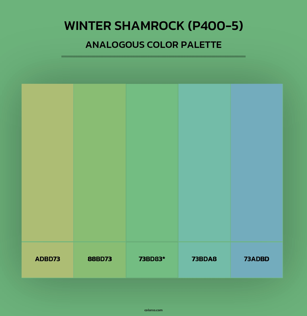 Winter Shamrock (P400-5) - Analogous Color Palette