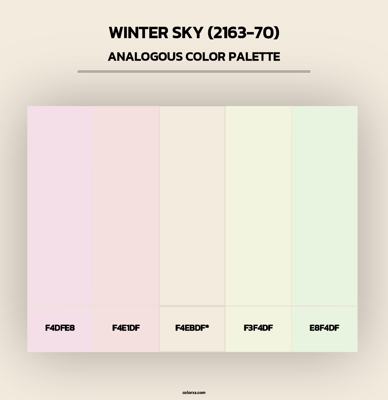 Winter Sky (2163-70) - Analogous Color Palette