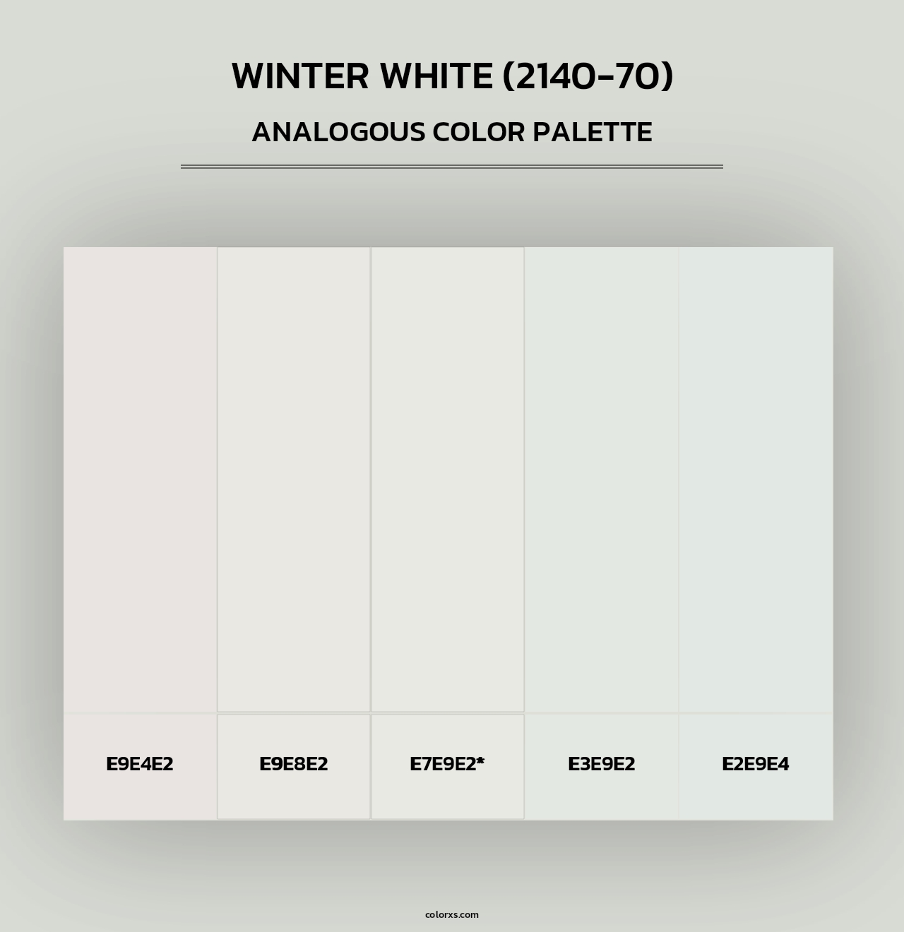 Winter White (2140-70) - Analogous Color Palette