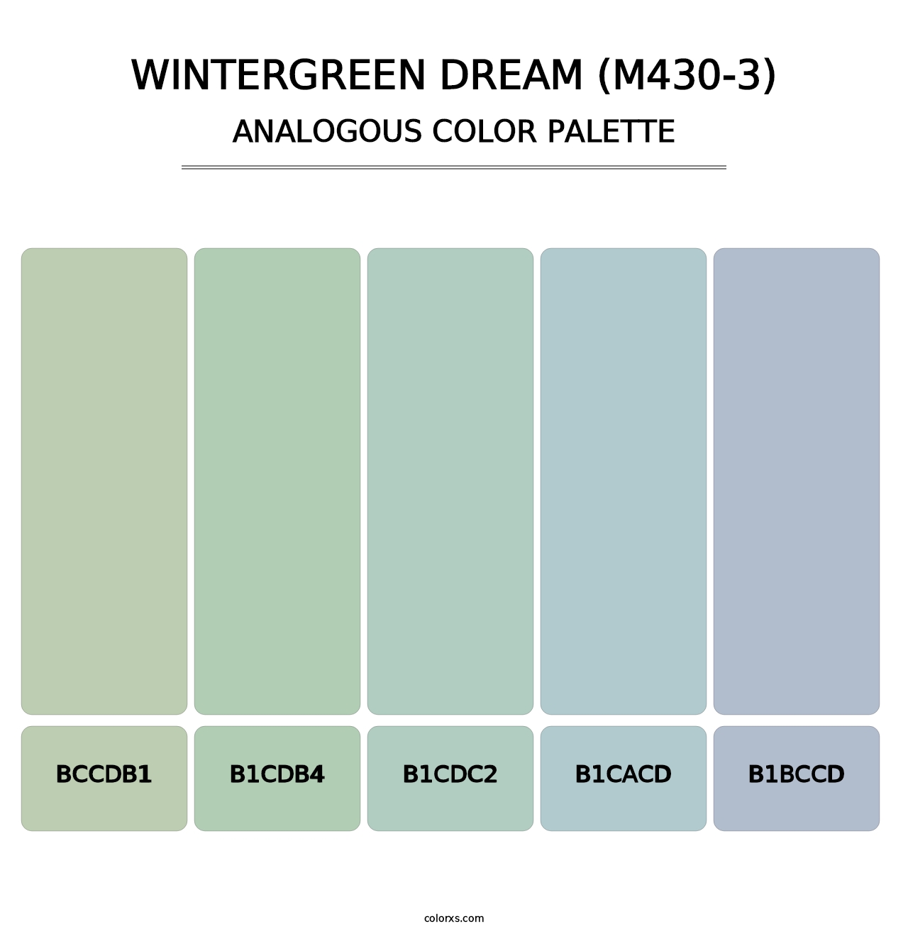 Wintergreen Dream (M430-3) - Analogous Color Palette