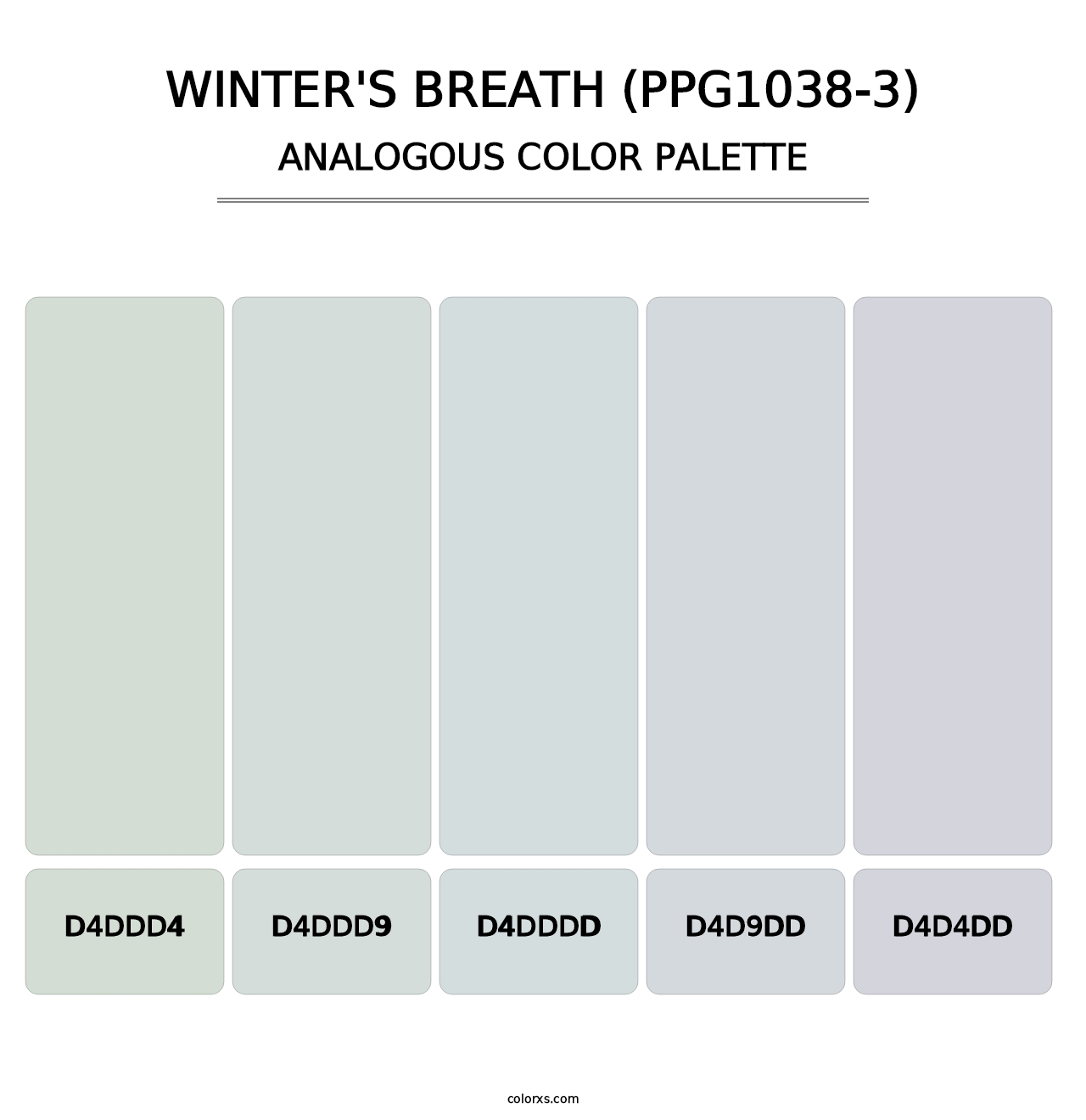 Winter's Breath (PPG1038-3) - Analogous Color Palette