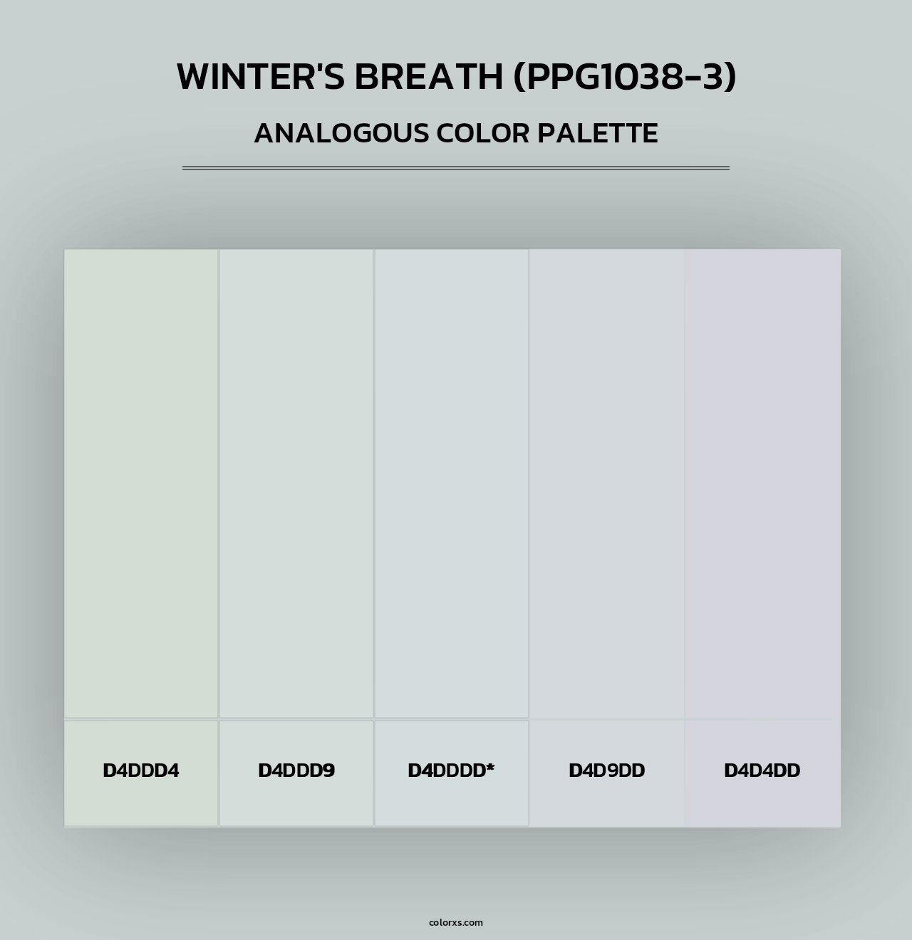 Winter's Breath (PPG1038-3) - Analogous Color Palette
