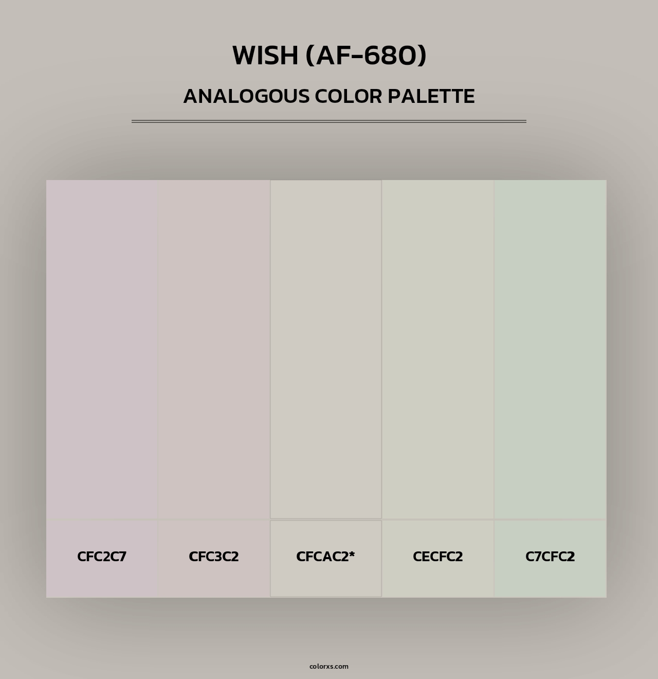 Wish (AF-680) - Analogous Color Palette
