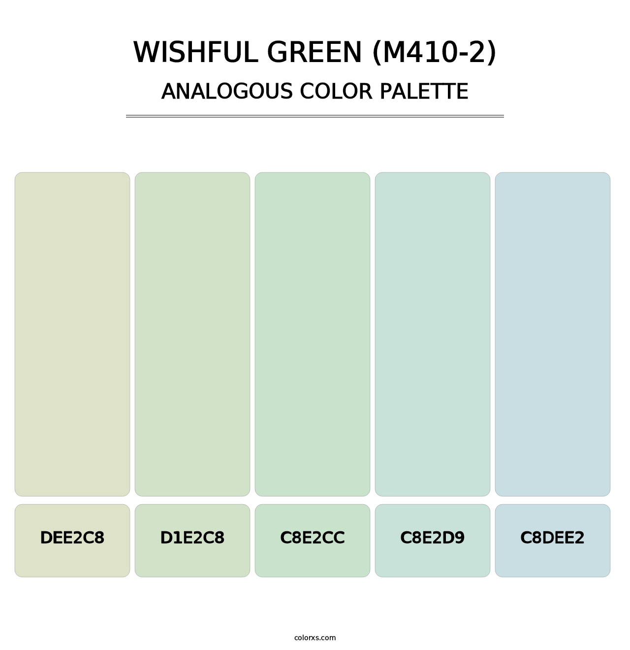 Wishful Green (M410-2) - Analogous Color Palette