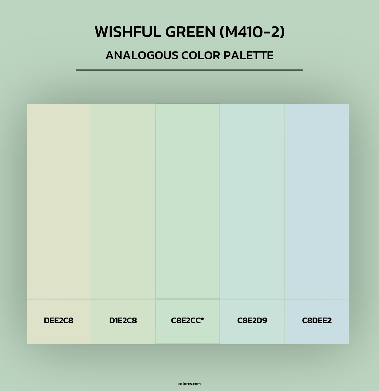 Wishful Green (M410-2) - Analogous Color Palette