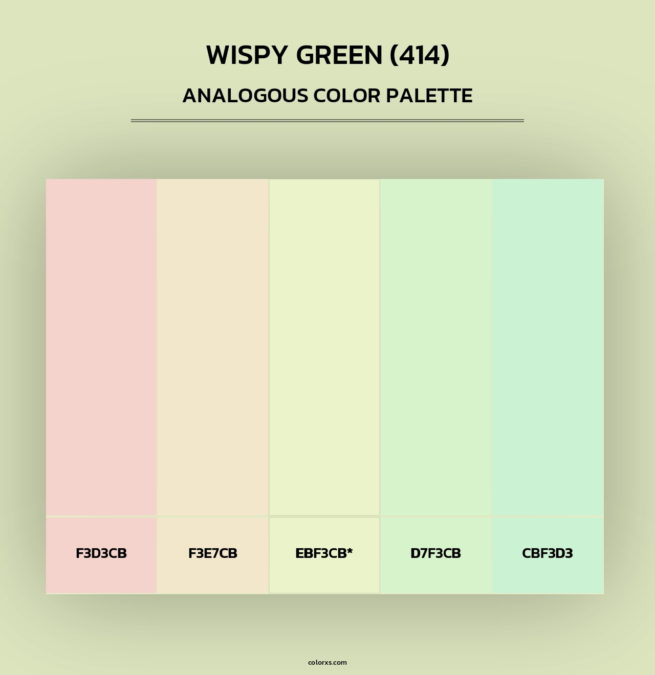 Wispy Green (414) - Analogous Color Palette