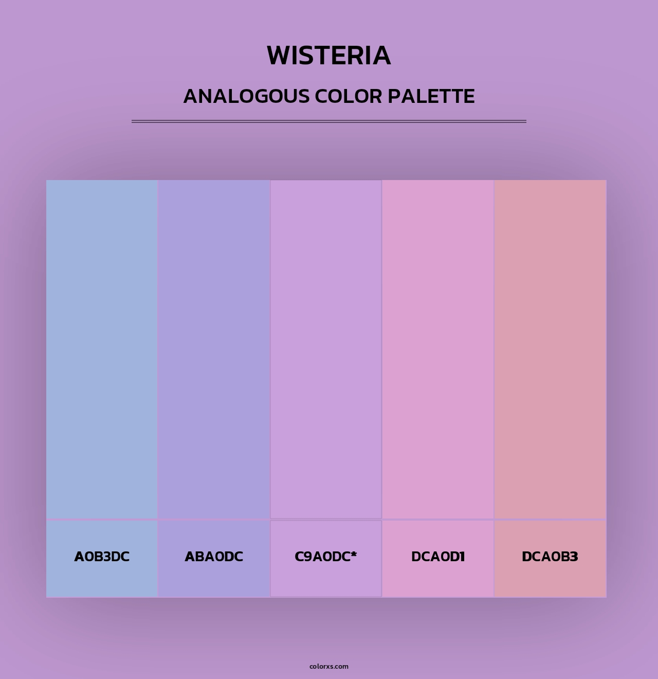 Wisteria - Analogous Color Palette