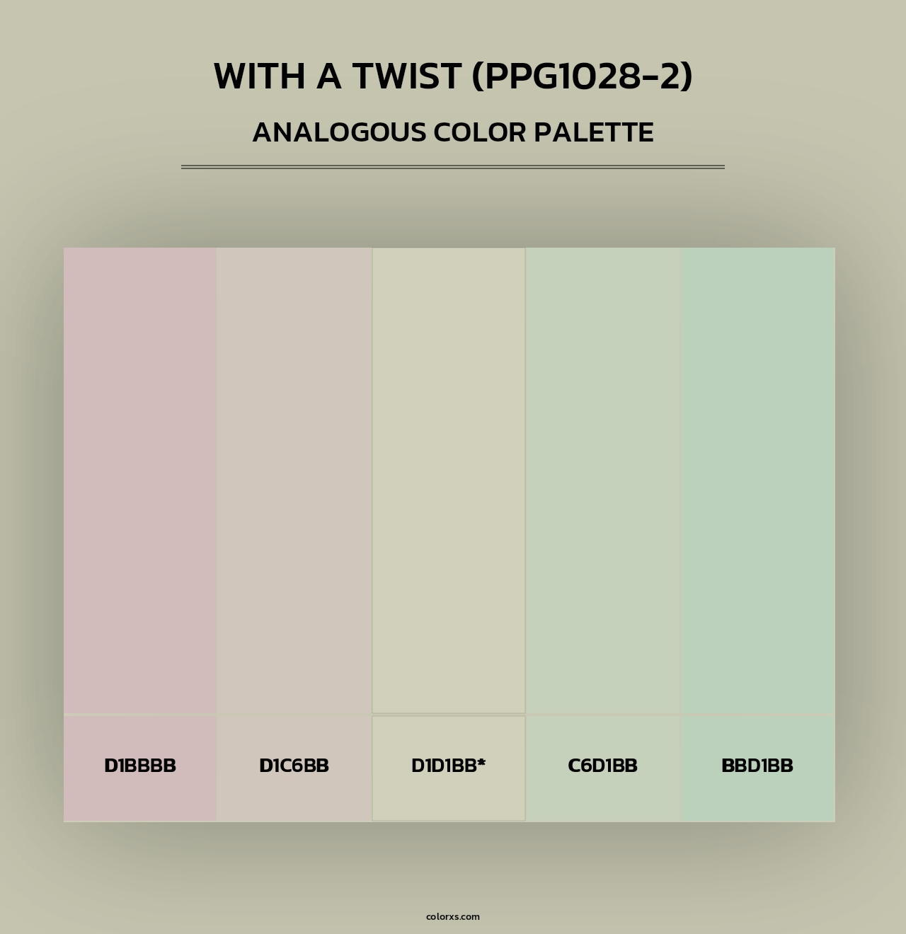 With A Twist (PPG1028-2) - Analogous Color Palette
