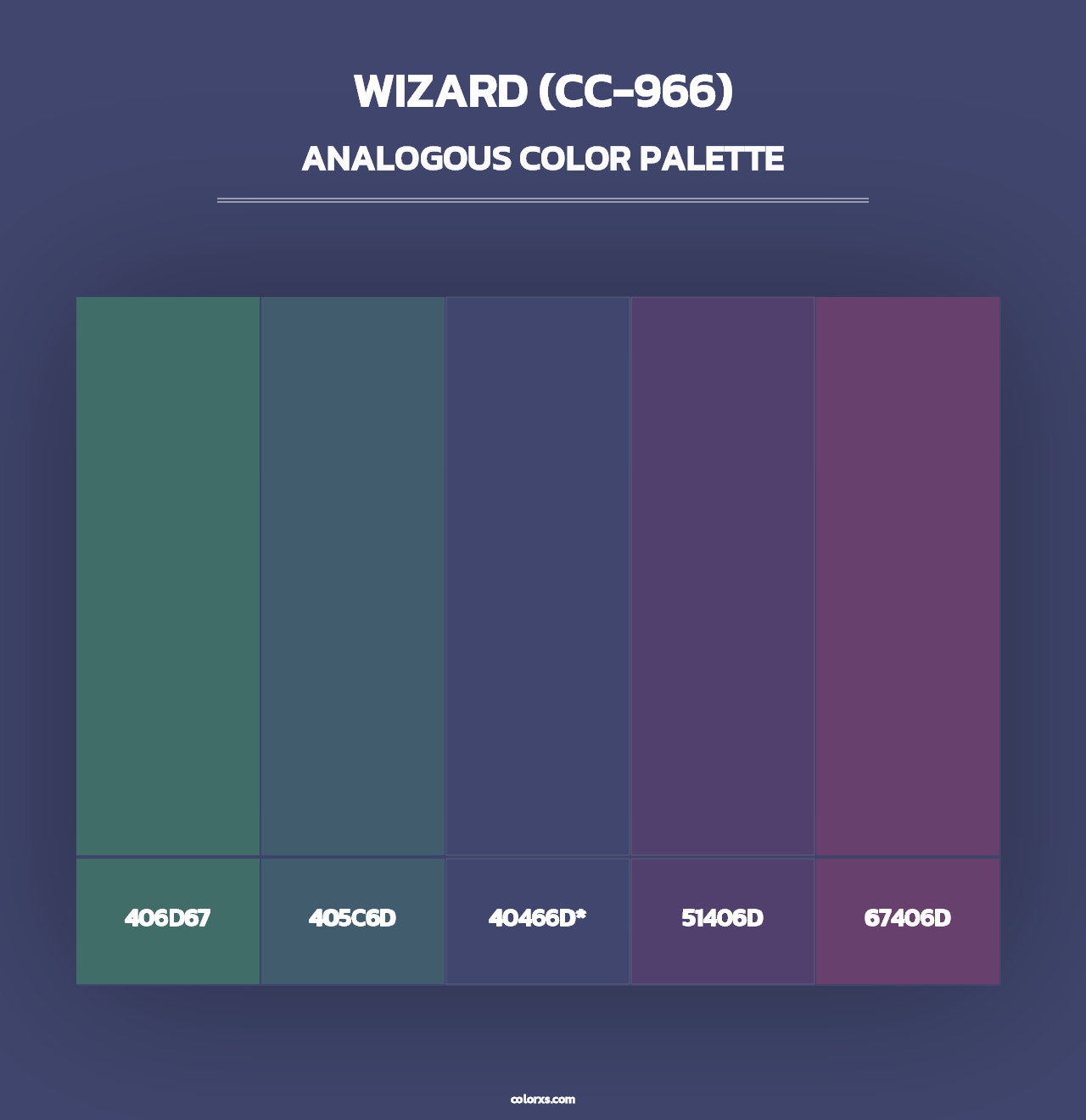 Wizard (CC-966) - Analogous Color Palette
