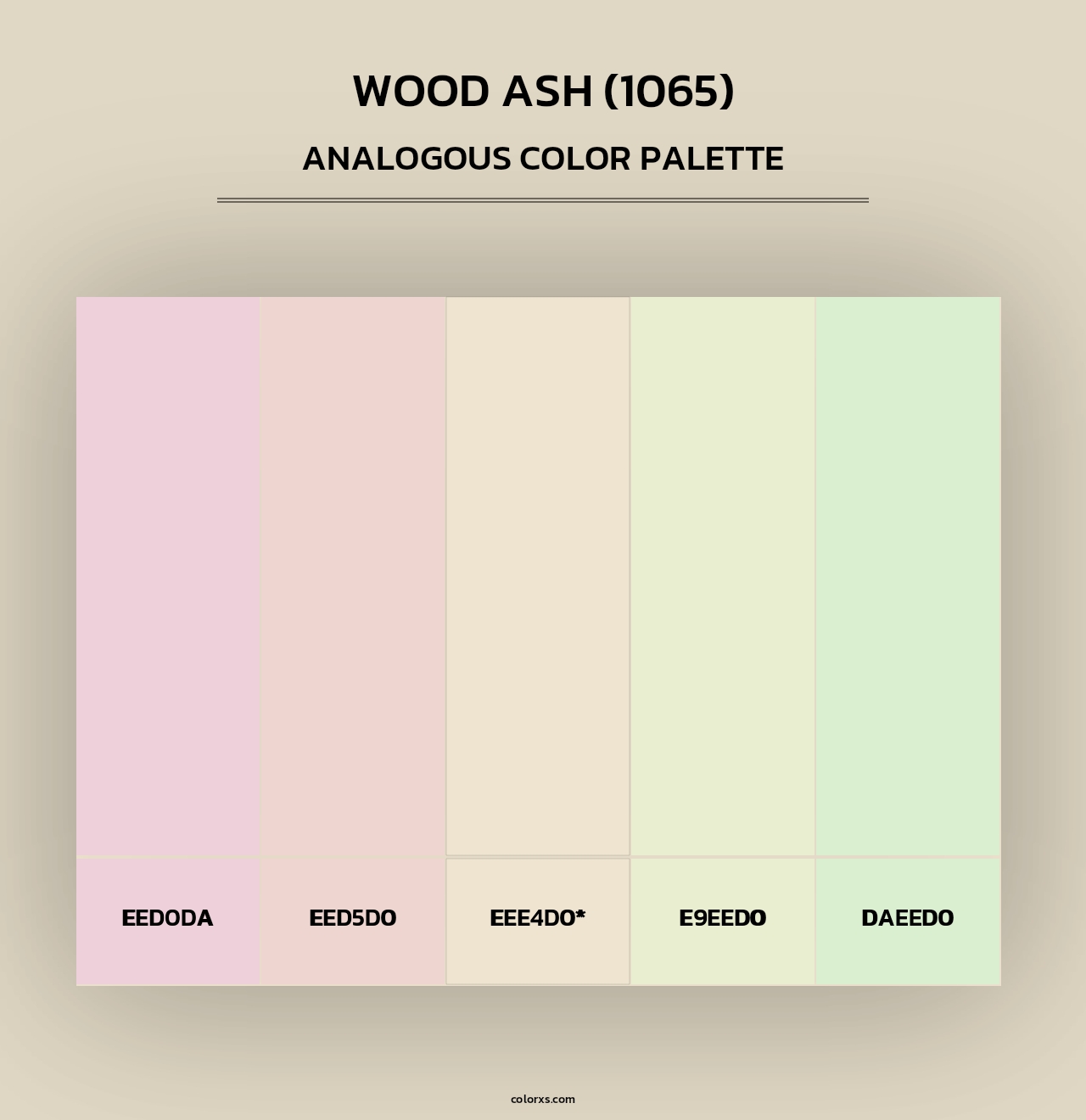 Wood Ash (1065) - Analogous Color Palette