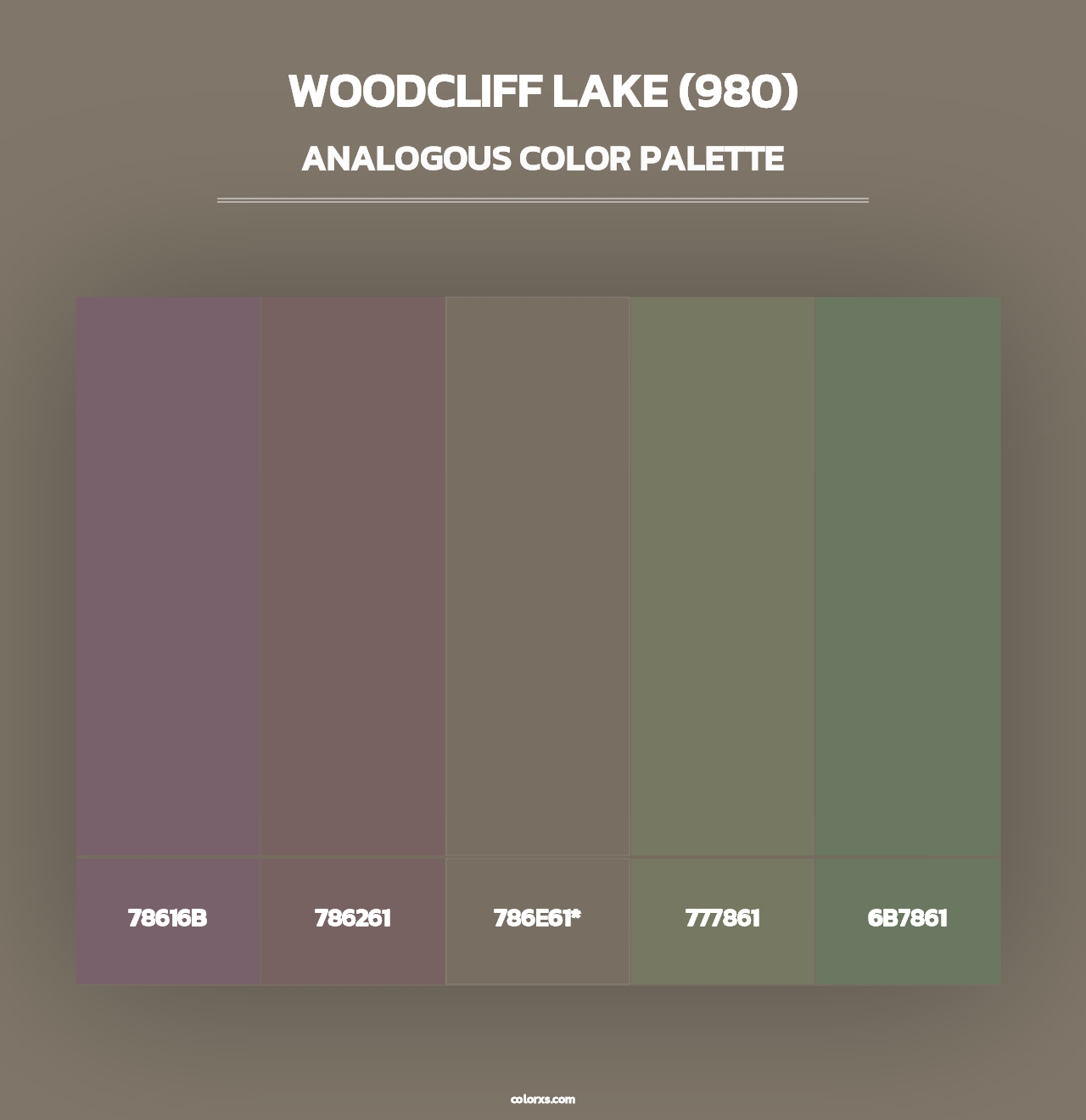 Woodcliff Lake (980) - Analogous Color Palette