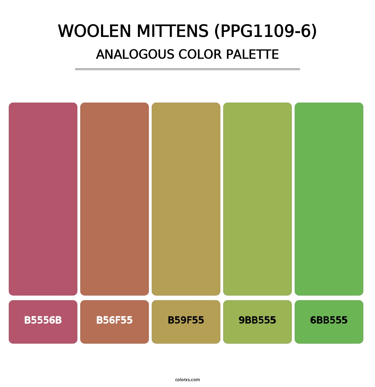 Woolen Mittens (PPG1109-6) - Analogous Color Palette