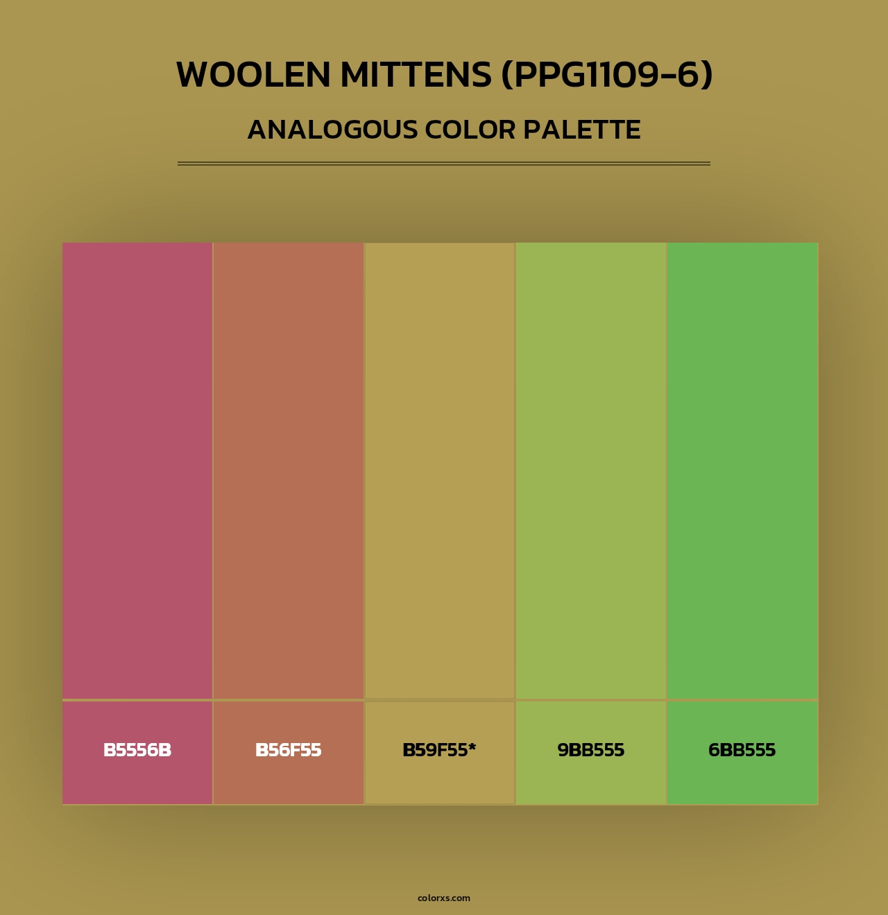 Woolen Mittens (PPG1109-6) - Analogous Color Palette