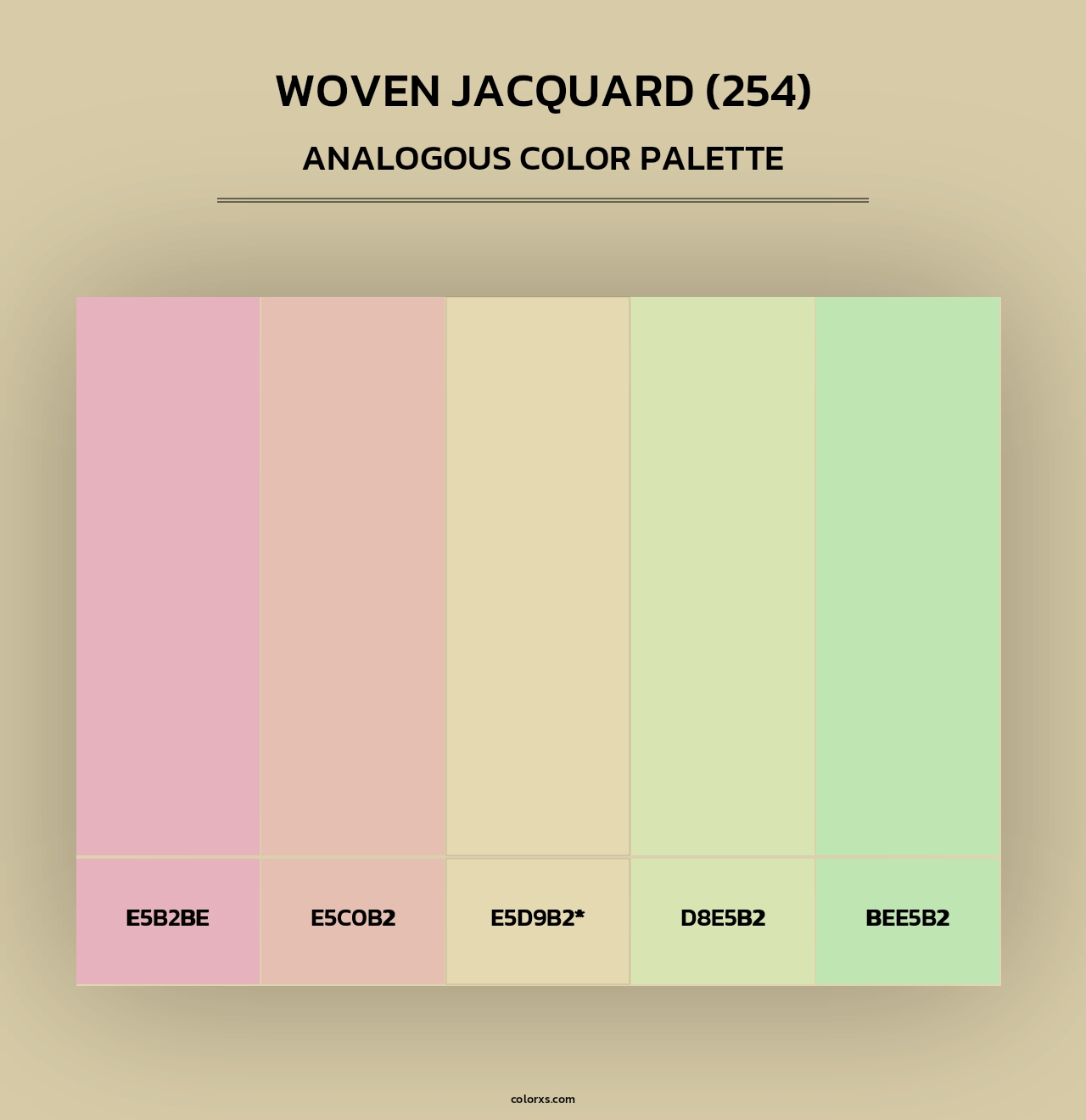 Woven Jacquard (254) - Analogous Color Palette