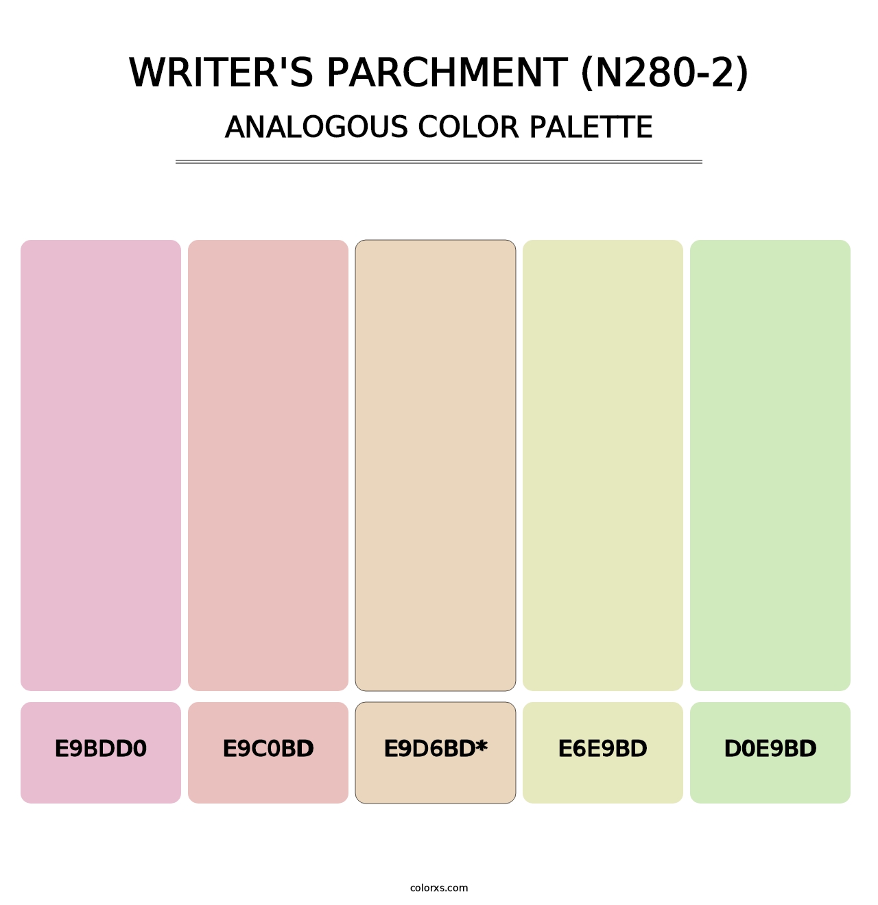 Writer'S Parchment (N280-2) - Analogous Color Palette